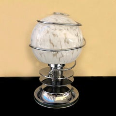 Mid-Century Modern Big Swirl Table Lamp by Carlo Nason for Mazzega, Italy, 1970s
