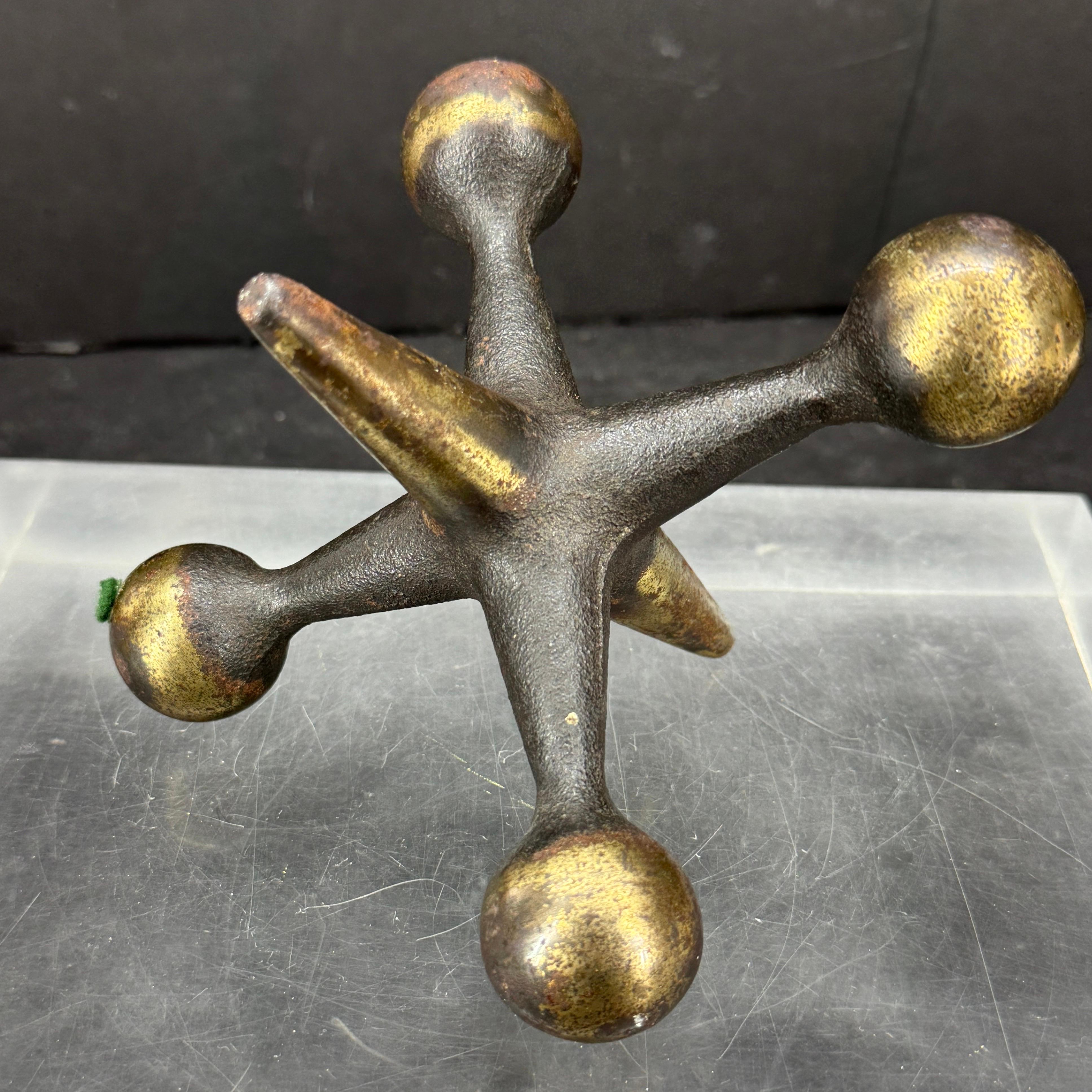 Cast Mid-Century Modern Bill Curry Bronze Jax Bookend or Door Stop For Sale