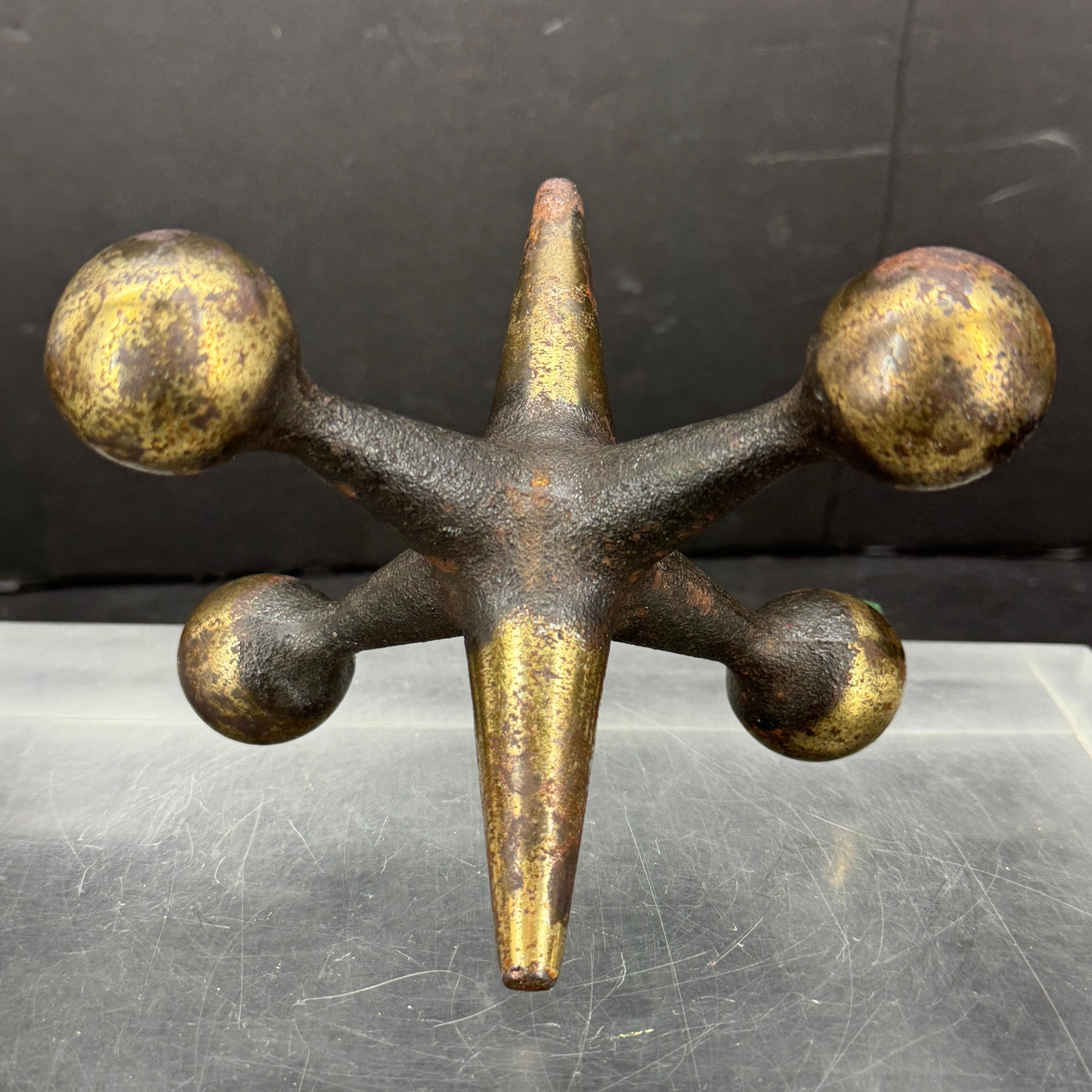 Mid-20th Century Mid-Century Modern Bill Curry Bronze Jax Bookend or Door Stop For Sale