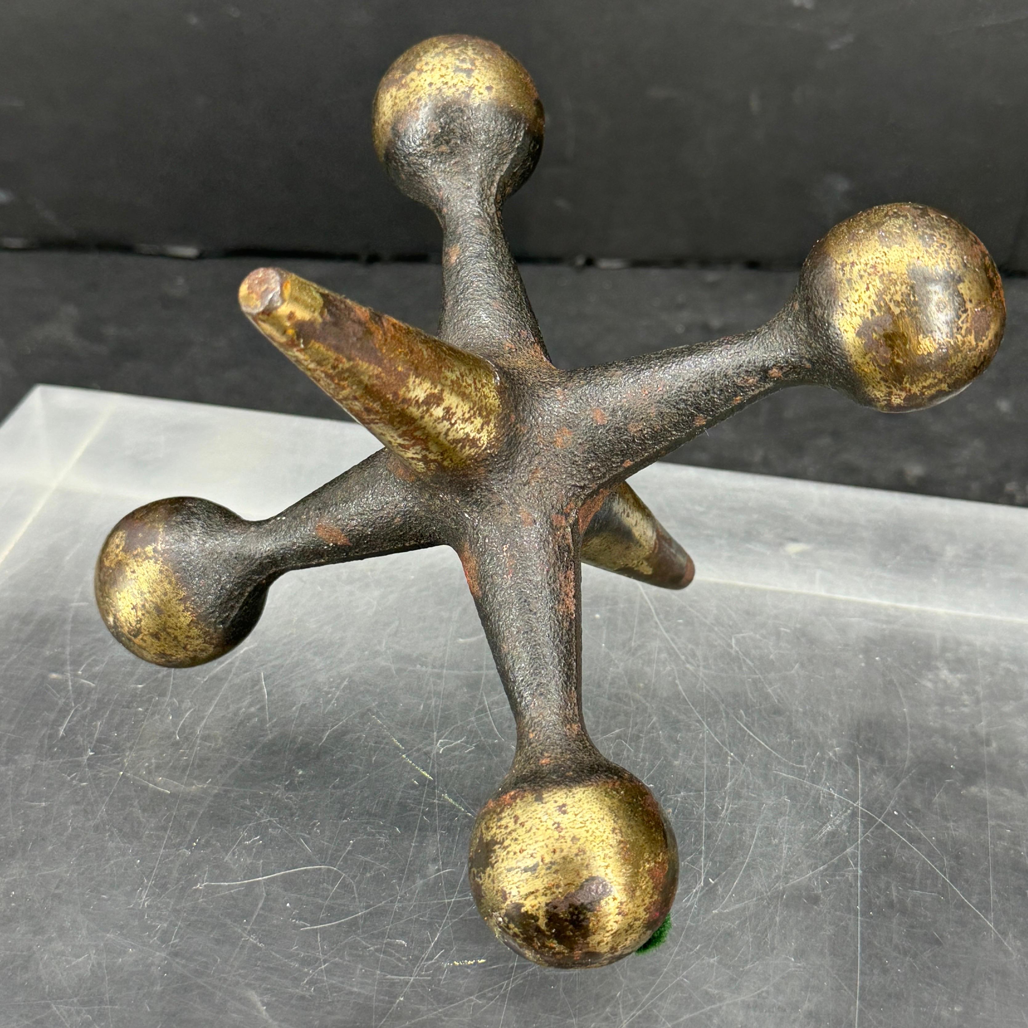 Mid-Century Modern Bill Curry Bronze Jax Bookend or Door Stop For Sale 1