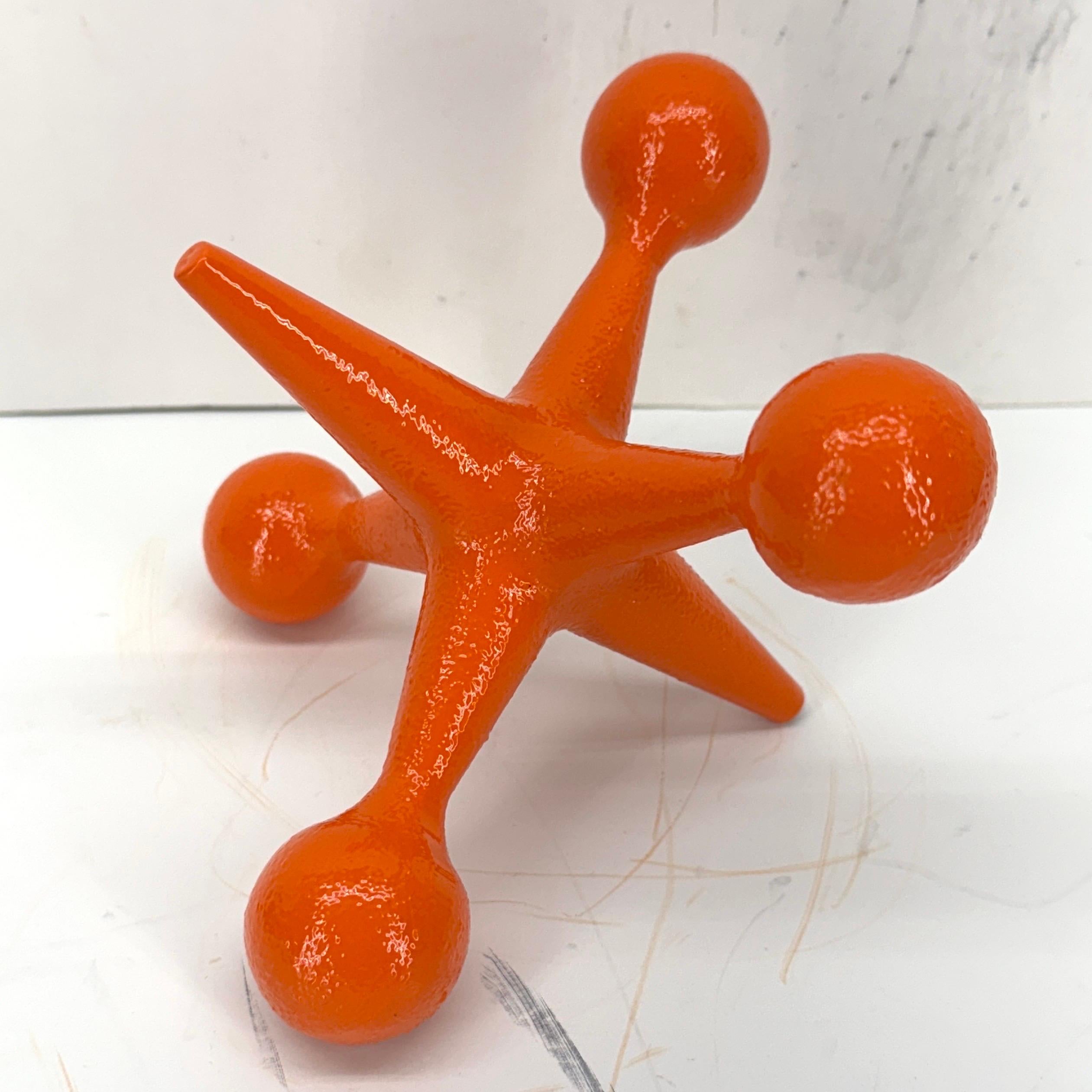 Mid-20th Century Mid-Century Modern Bill Curry Orange Jax Bookend or Door Stop For Sale