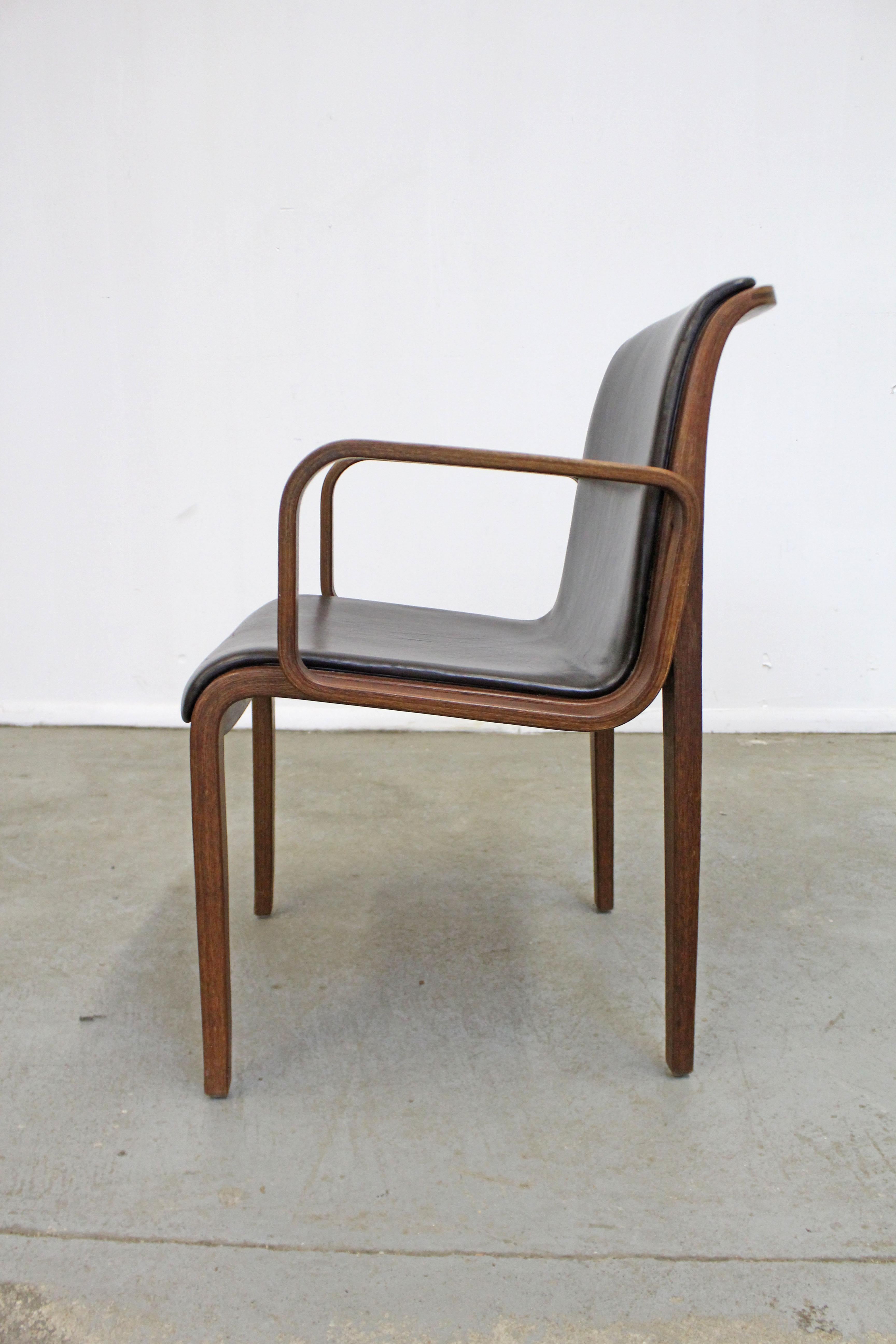 mid century bentwood armchair