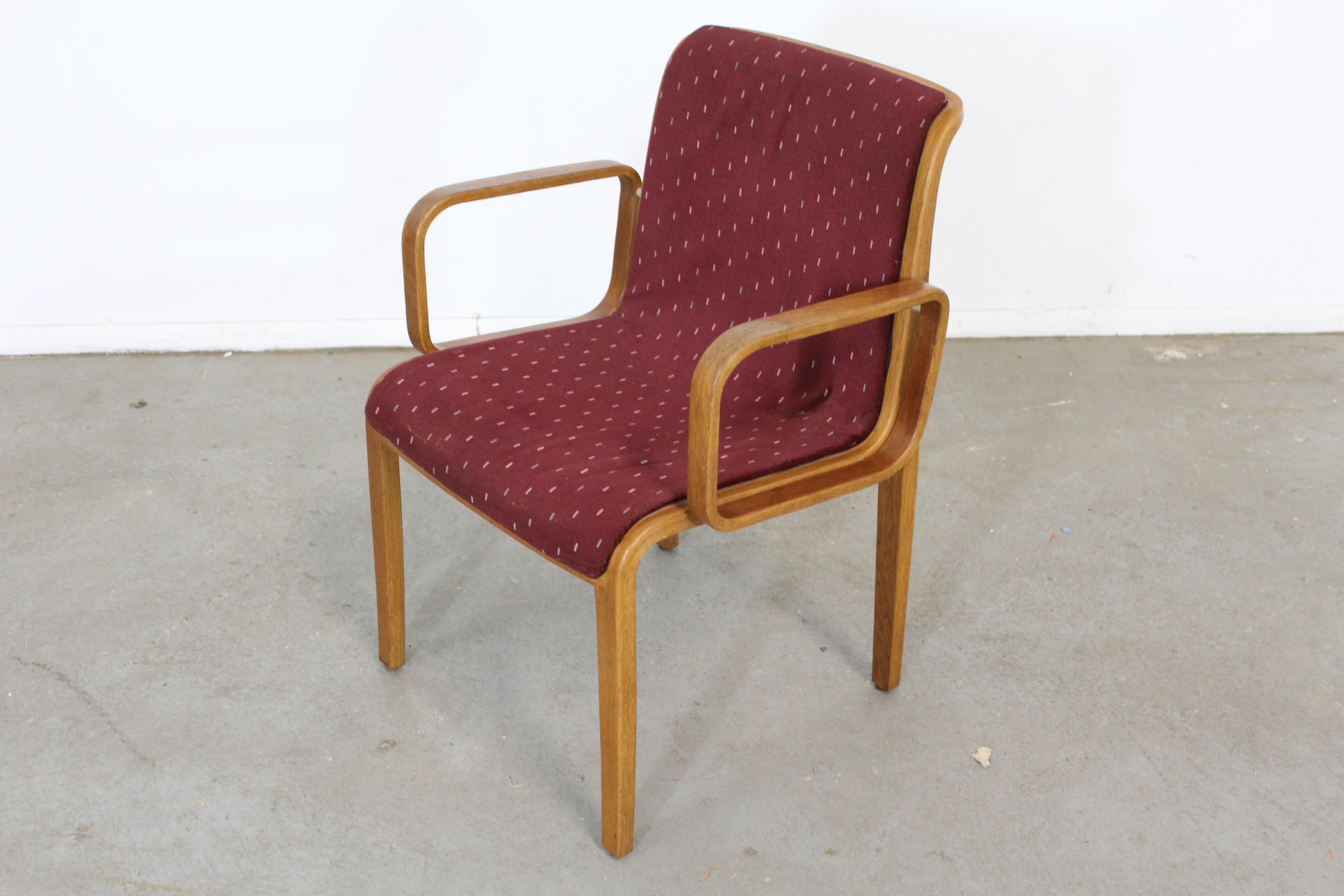 Mid-Century Modern Bill Stephens Knoll Arm Chair In Good Condition For Sale In Wilmington, DE
