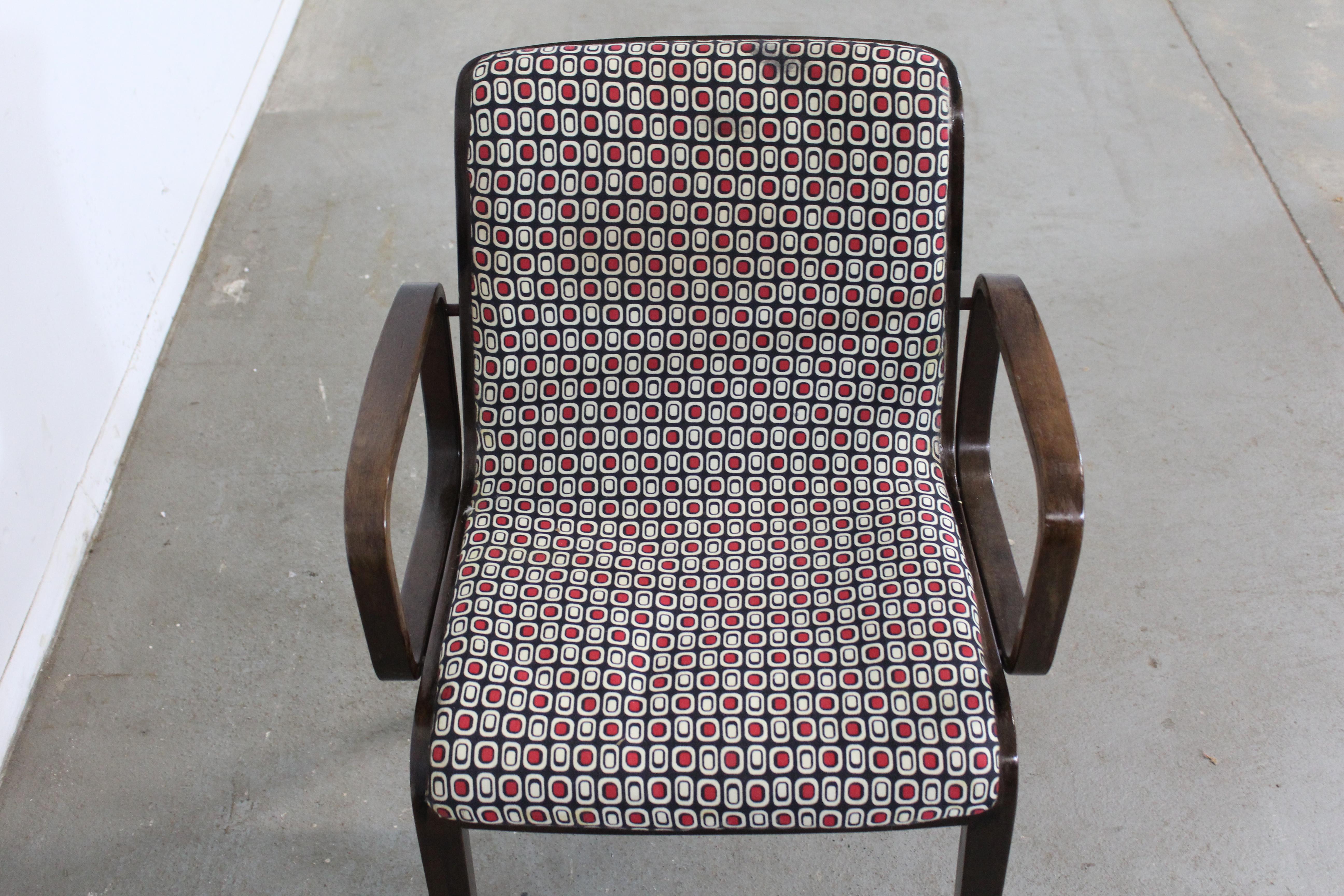 Mid-Century Modern Bill Stephens Knoll Black Walnut Arm Chair For Sale 7
