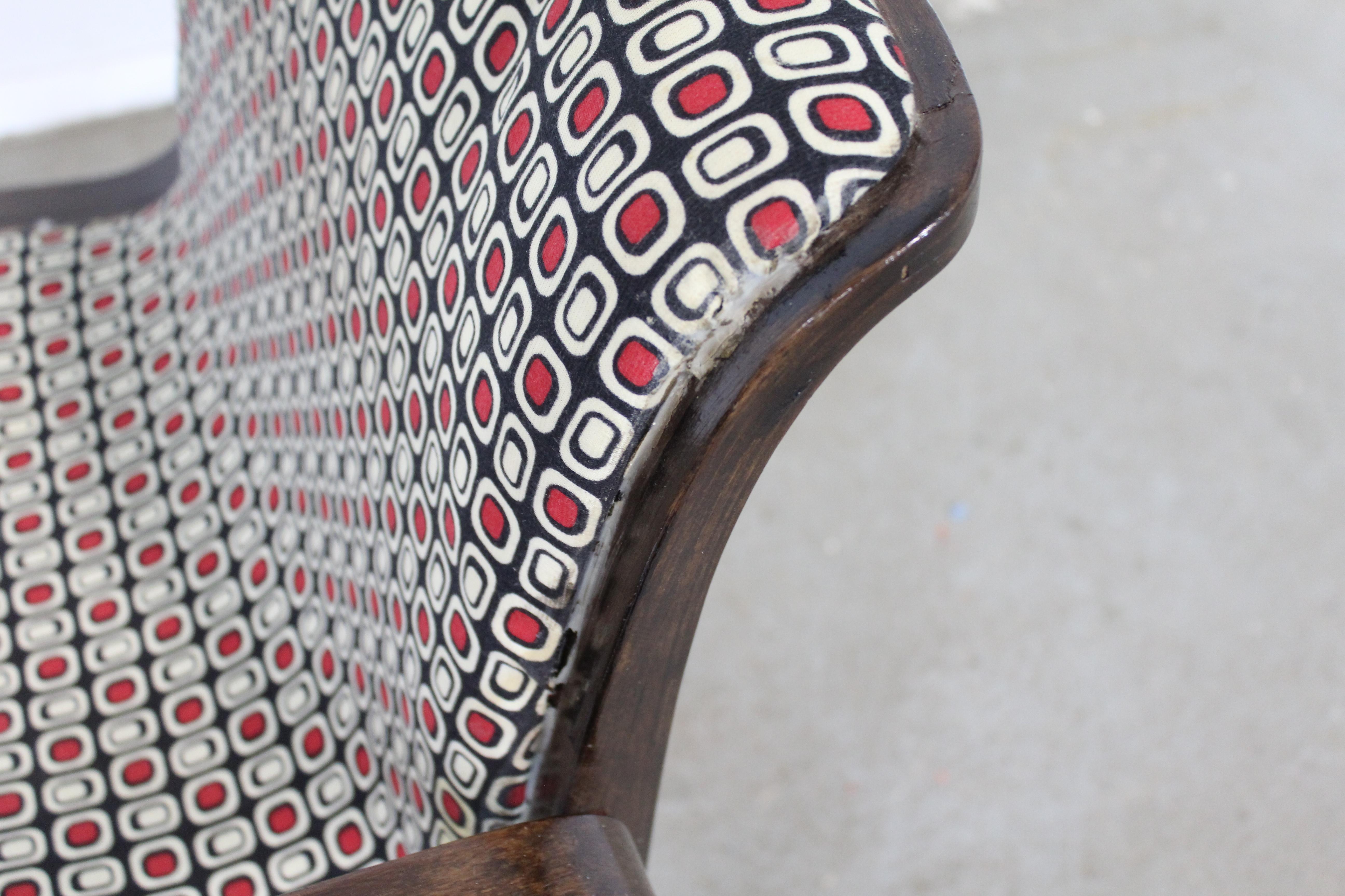 Mid-Century Modern Bill Stephens Knoll Black Walnut Arm Chair For Sale 2