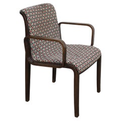 Retro Mid-Century Modern Bill Stephens Knoll Black Walnut Arm Chair