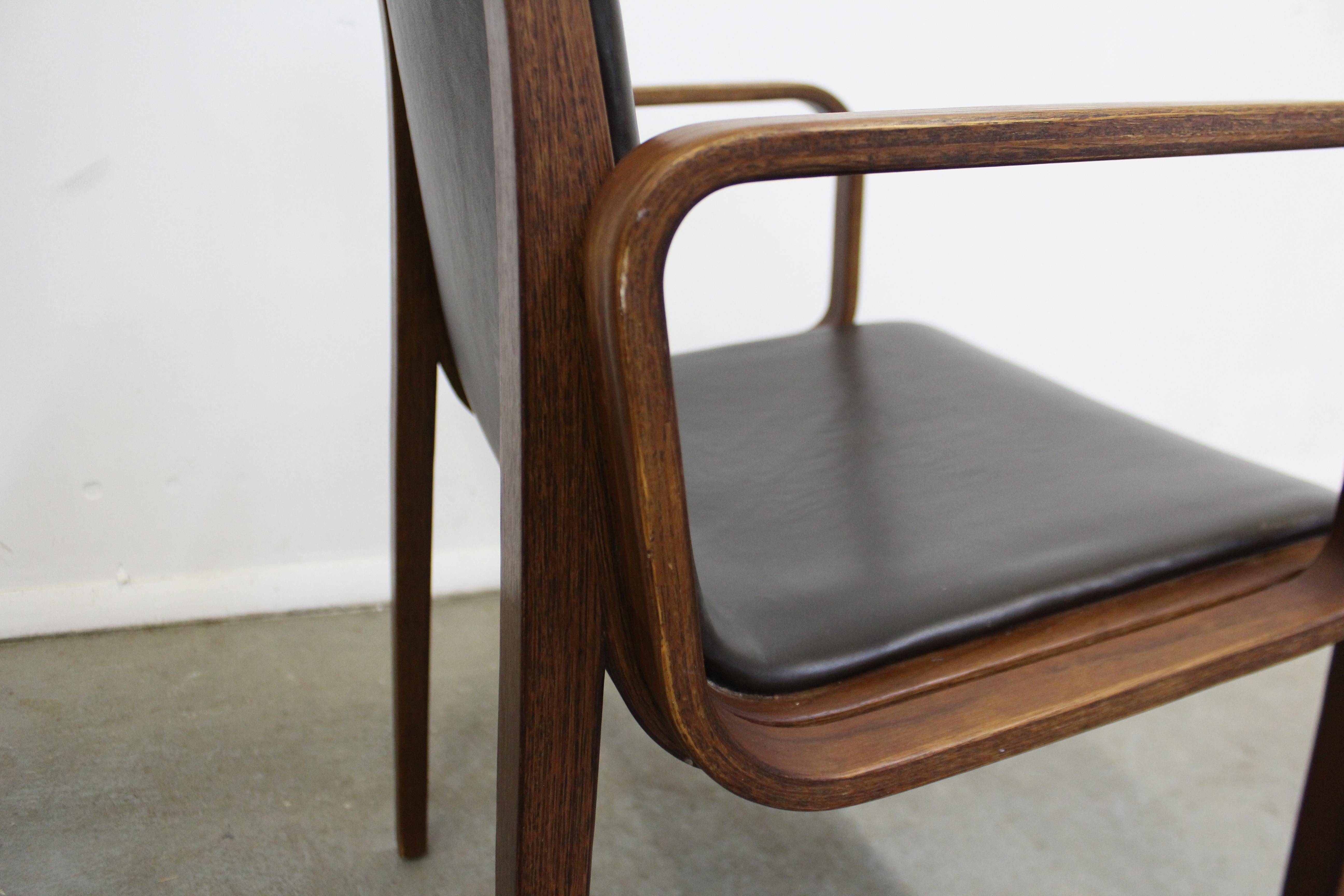 Danish Mid-Century Modern Bill Stephens Knoll Walnut Armchair