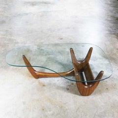 Mid-Century Modern Biomorphic Coffee Table Attributed to Kroehler or Tonk