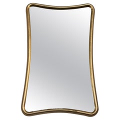 Mid-Century Modern Biomorphic Gilt Wood Frame Wall Mirror