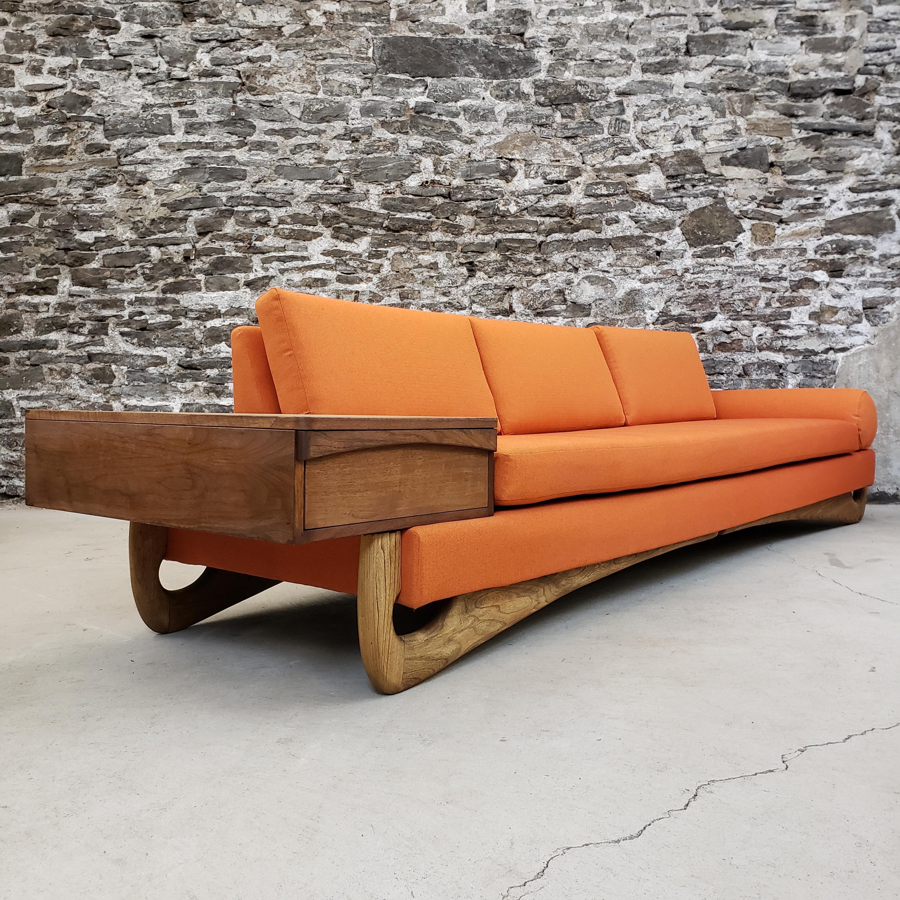 Upholstery Mid-Century Modern Biomorphic Sofa