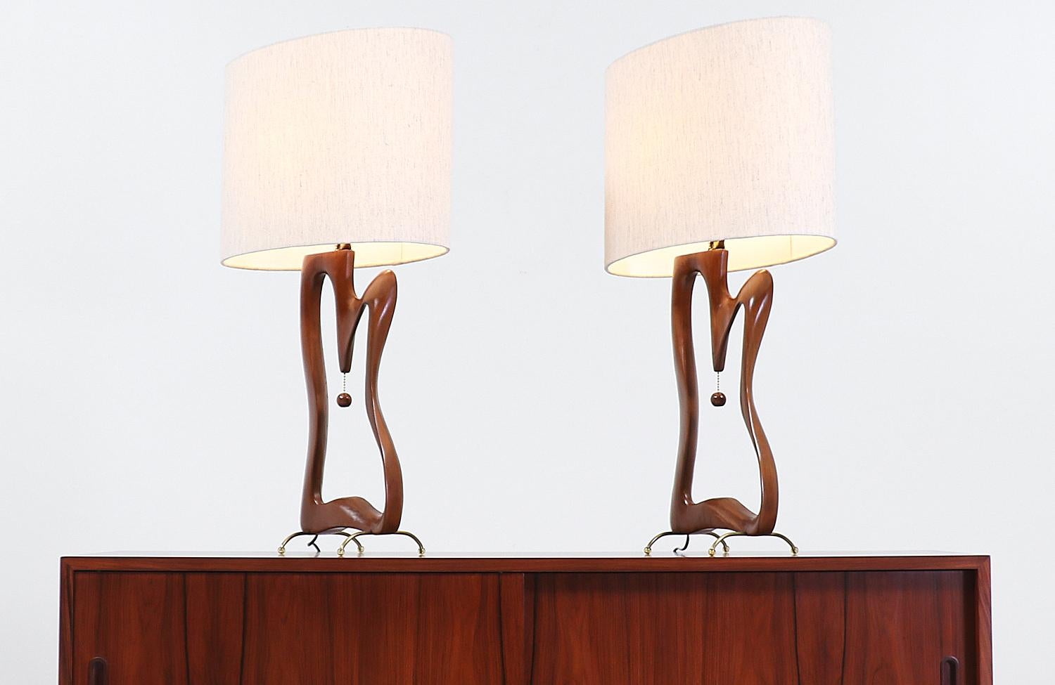 mid century modern lamps for sale