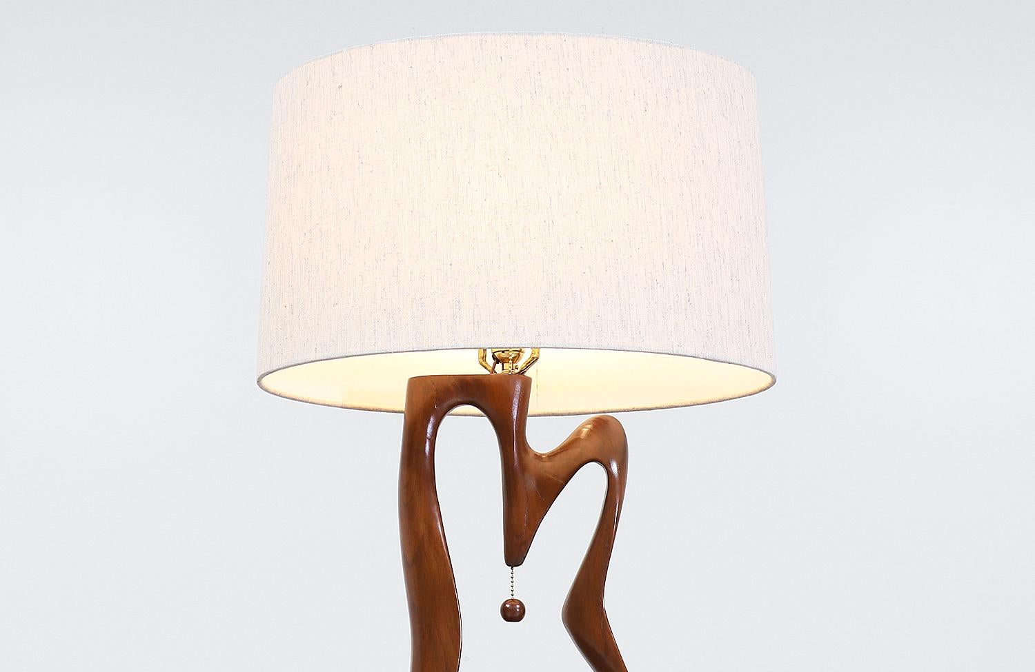 American Mid-Century Modern Biomorphic Table Lamps