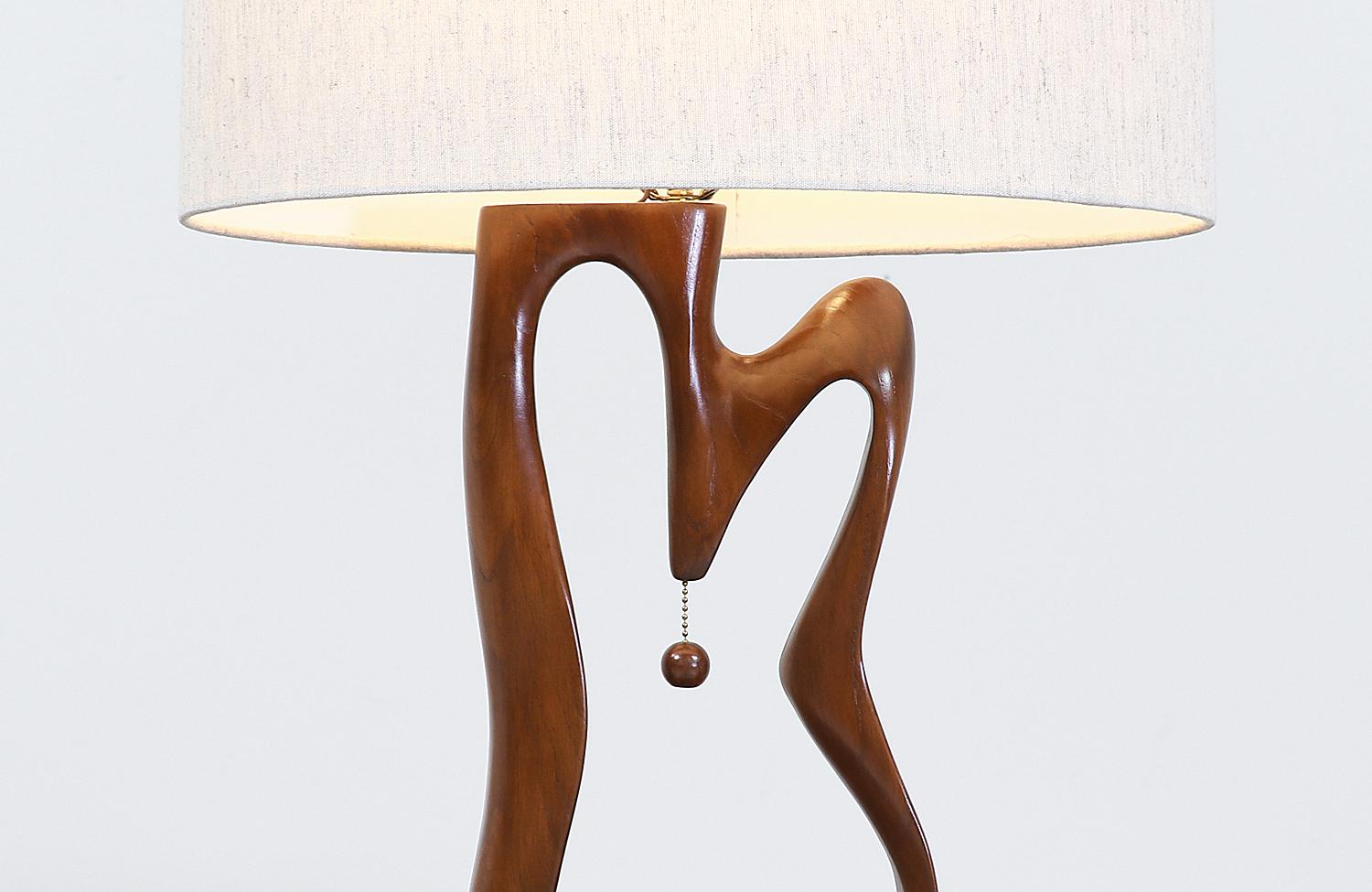 Mid-Century Modern Biomorphic Table Lamps In Excellent Condition In Los Angeles, CA
