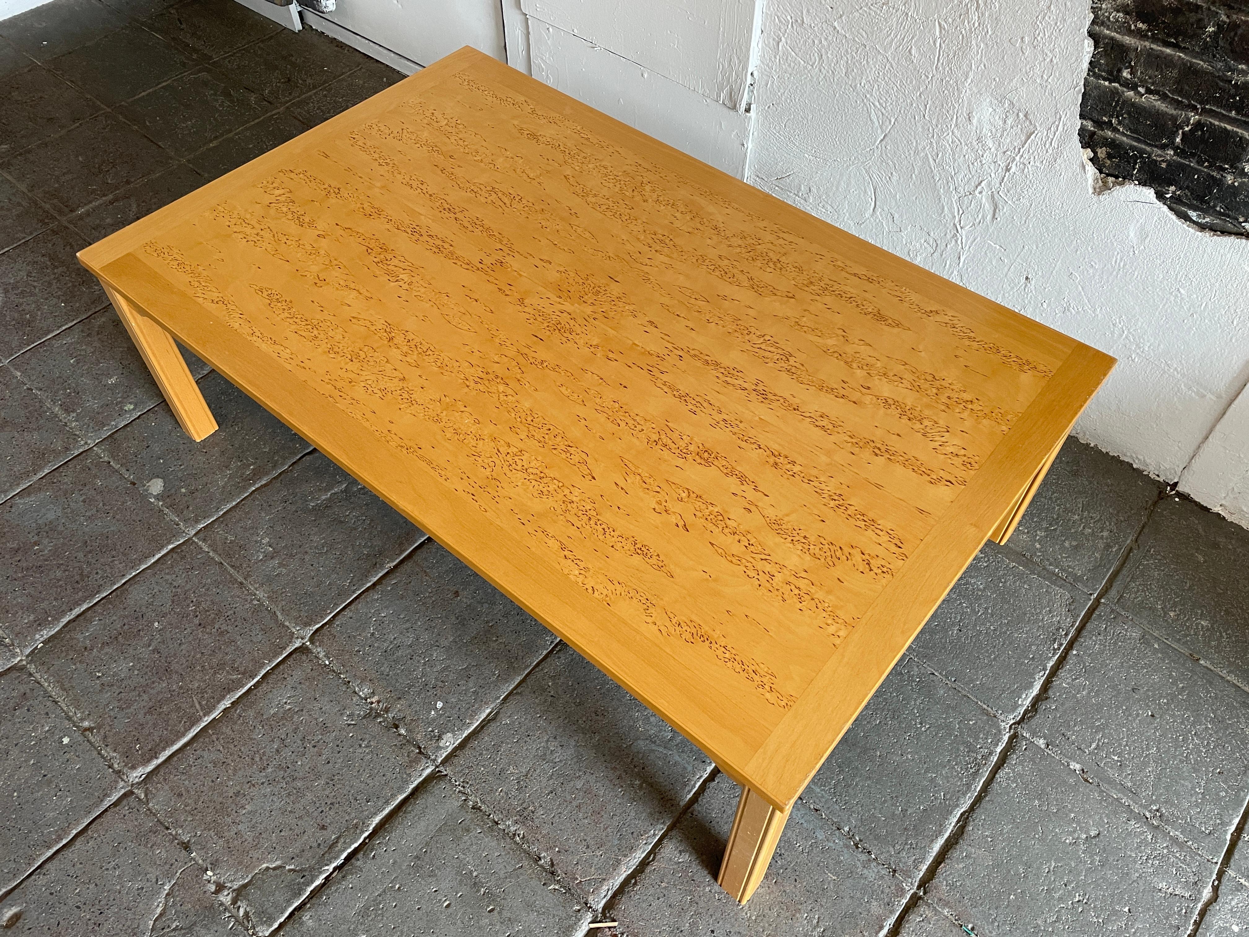Mid-Century Modern Mid Century Modern Birch Swedish Coffee Table by Ulferts For Sale