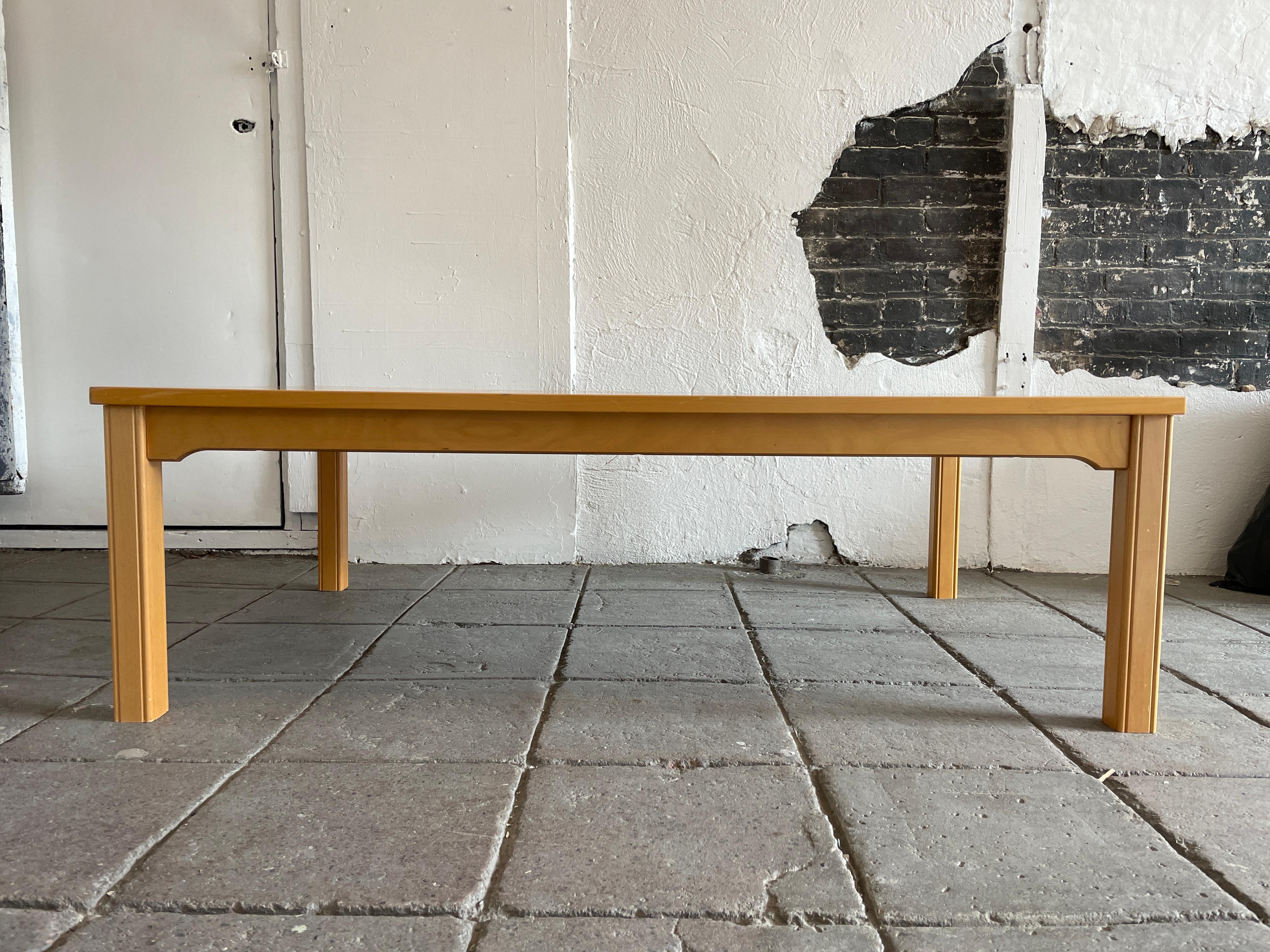 Mid Century Modern Birch Swedish Coffee Table by Ulferts For Sale 2