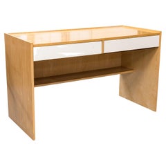 Mid Century Modern Birch Wood Desk by Jack Cartwright for Founders Furniture