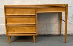 Mid-Century Modern Birch Writing Desk by Morris of California