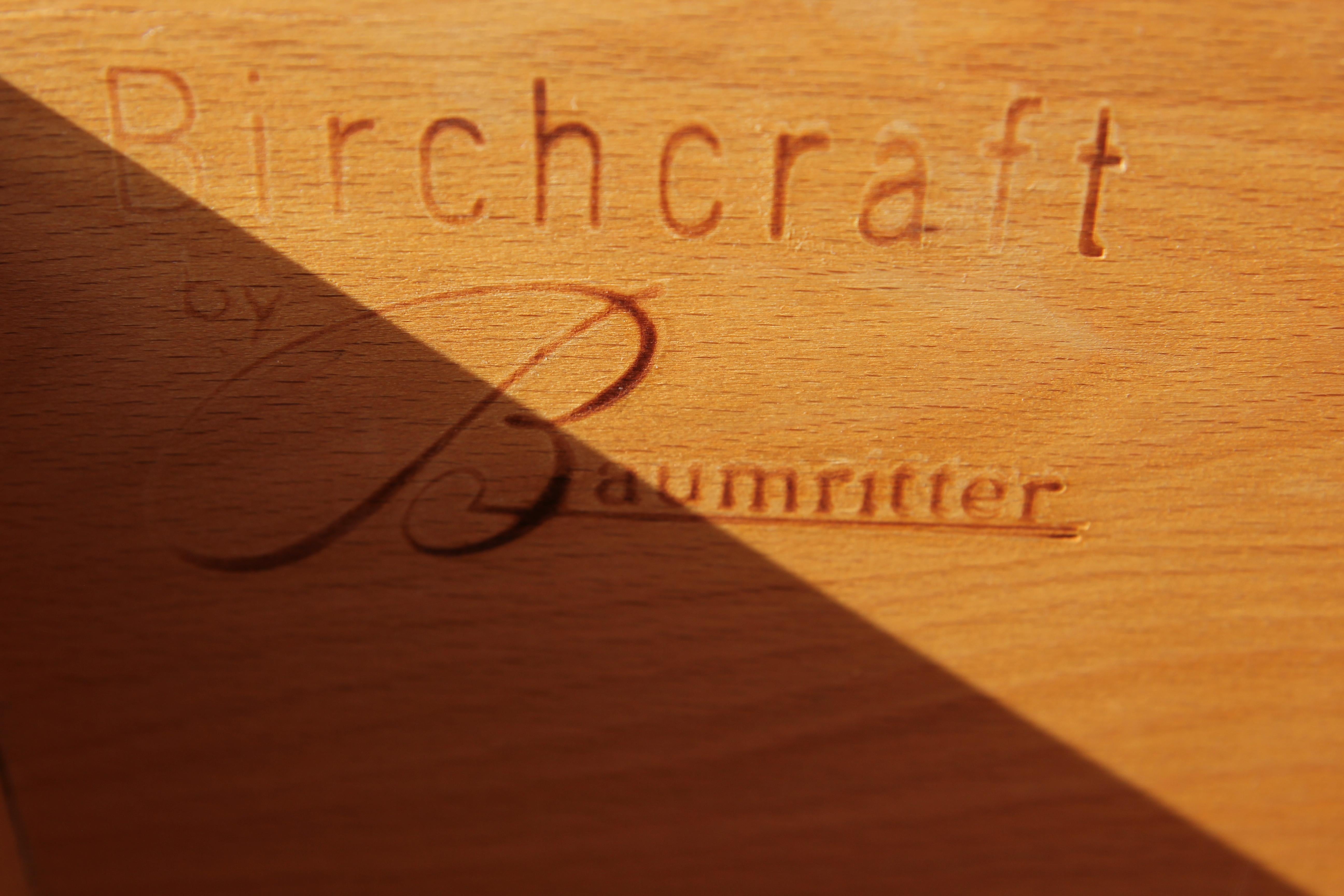 American Mid-Century Modern Birchcraft by Baumritter Birch Bachelor Chest/ Dresser
