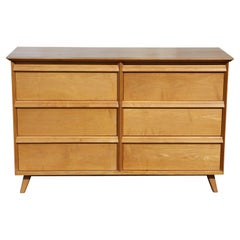 Vintage Mid-Century Modern Birchcraft by Baumritter Birch Bachelor Chest/ Dresser