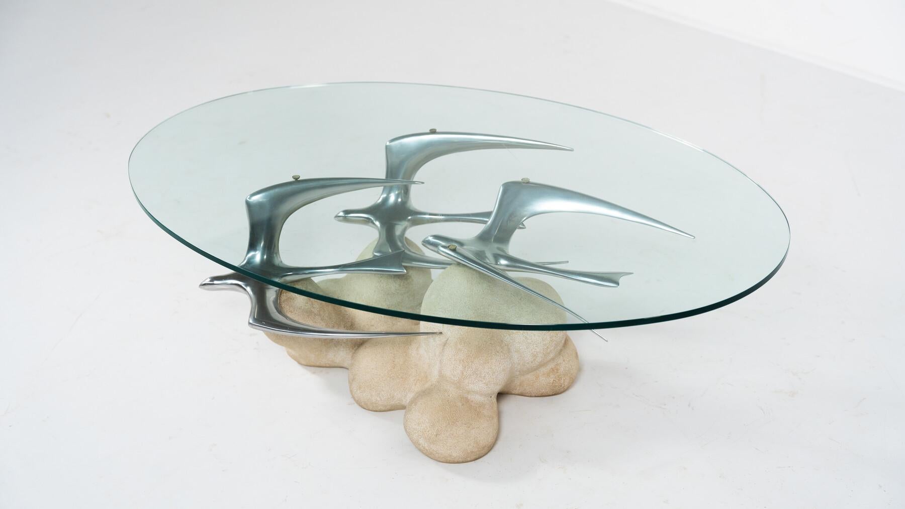 Fin du 20e siècle Table basse oiseau moderne du milieu du siècle dernier, Italie, 1970 en vente