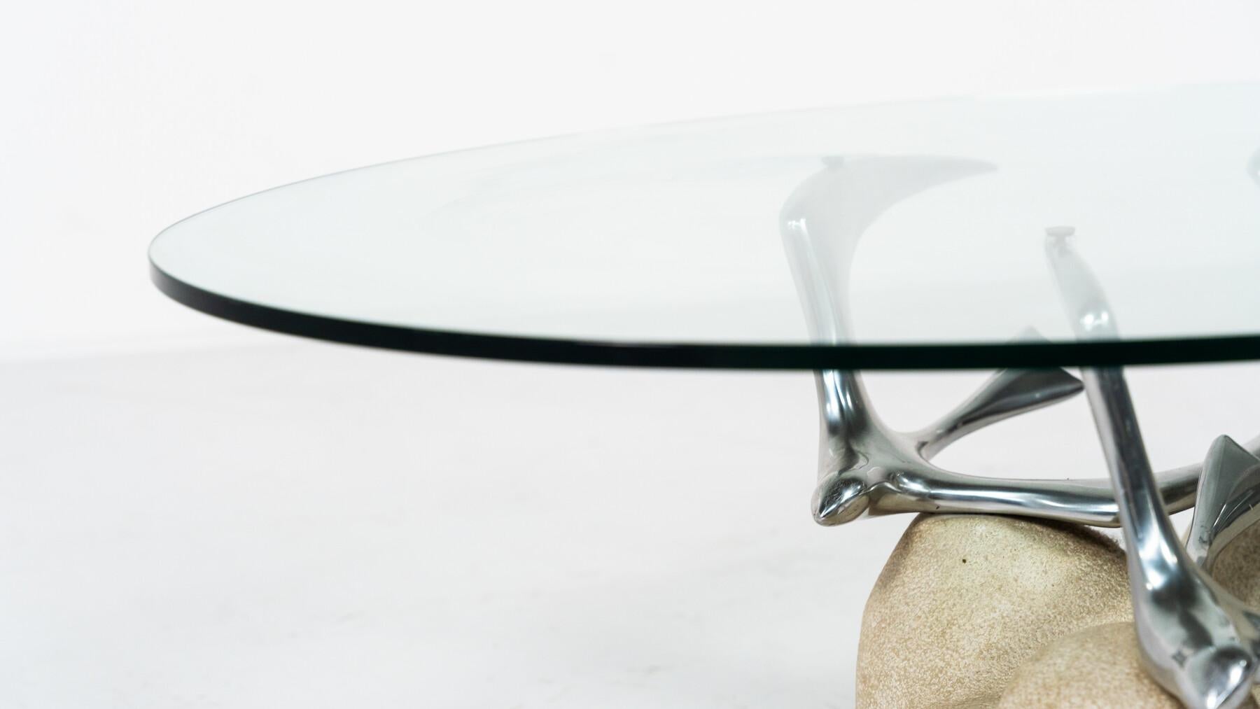 Table basse oiseau moderne du milieu du siècle dernier, Italie, 1970 en vente 3