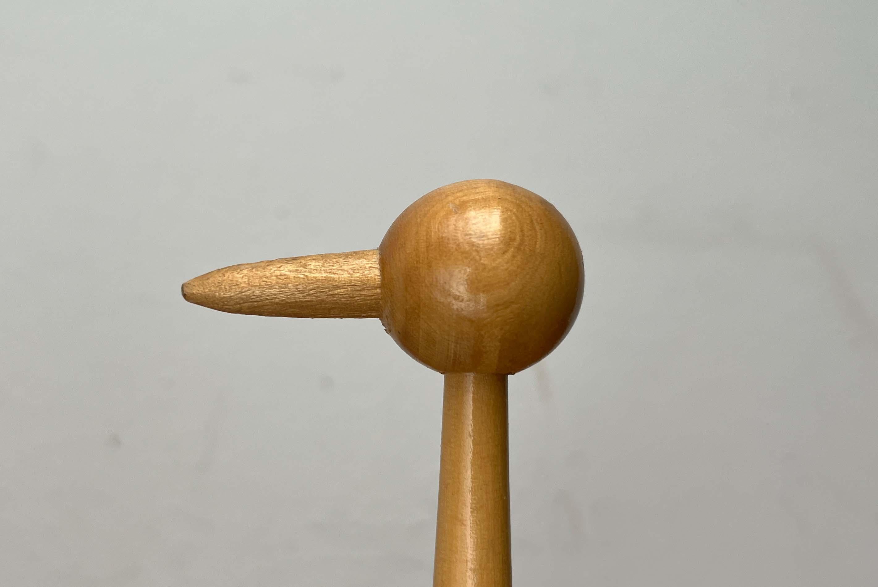 Servilletero de madera con diseño de pájaro moderno de mediados de siglo de Paavo Asikainen, Finlandia en venta 6