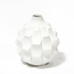 Mid-Century Modern Bisque Artichoke Vase by Heinrich Fuchs for Hutschenreuther