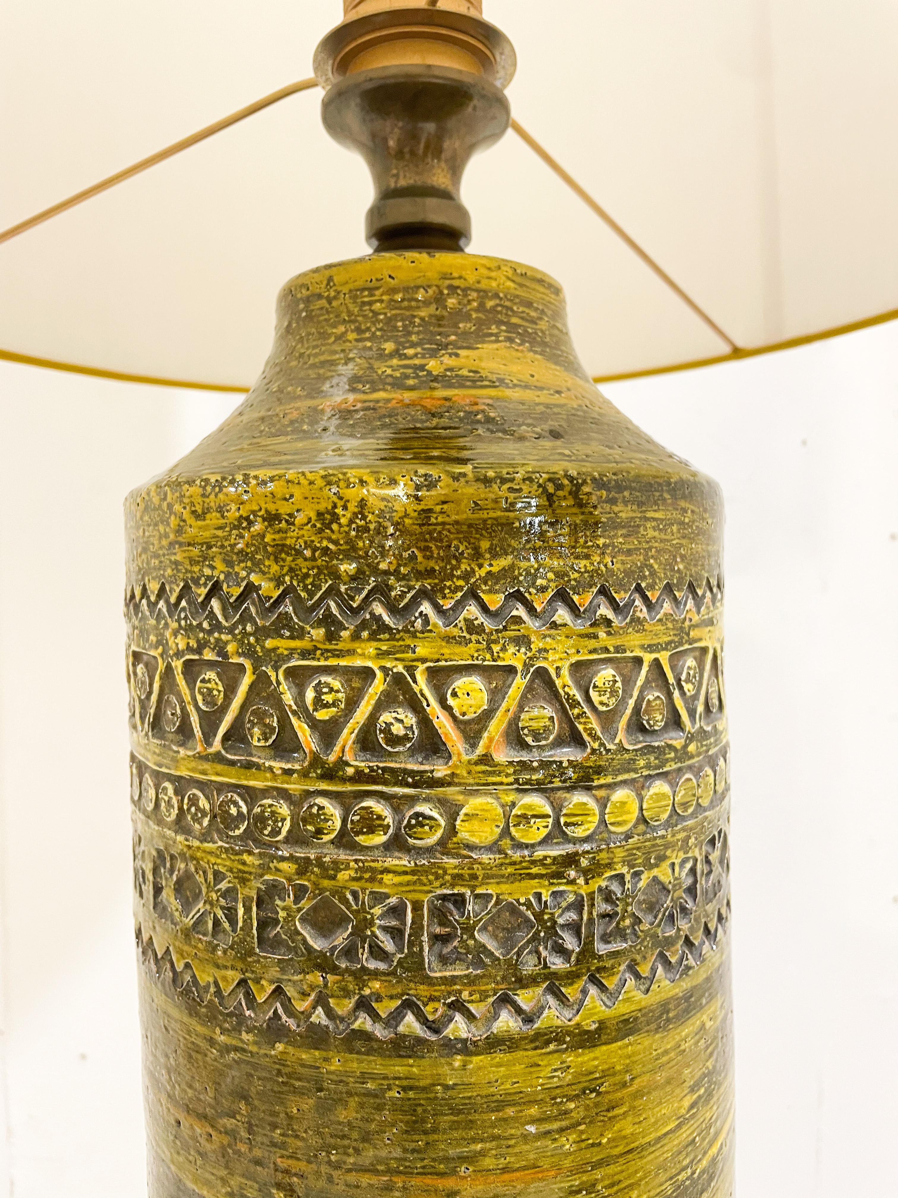 Mid-Century Modern Bitossi Desk Lamp, Green Ceramic, Italy For Sale 3