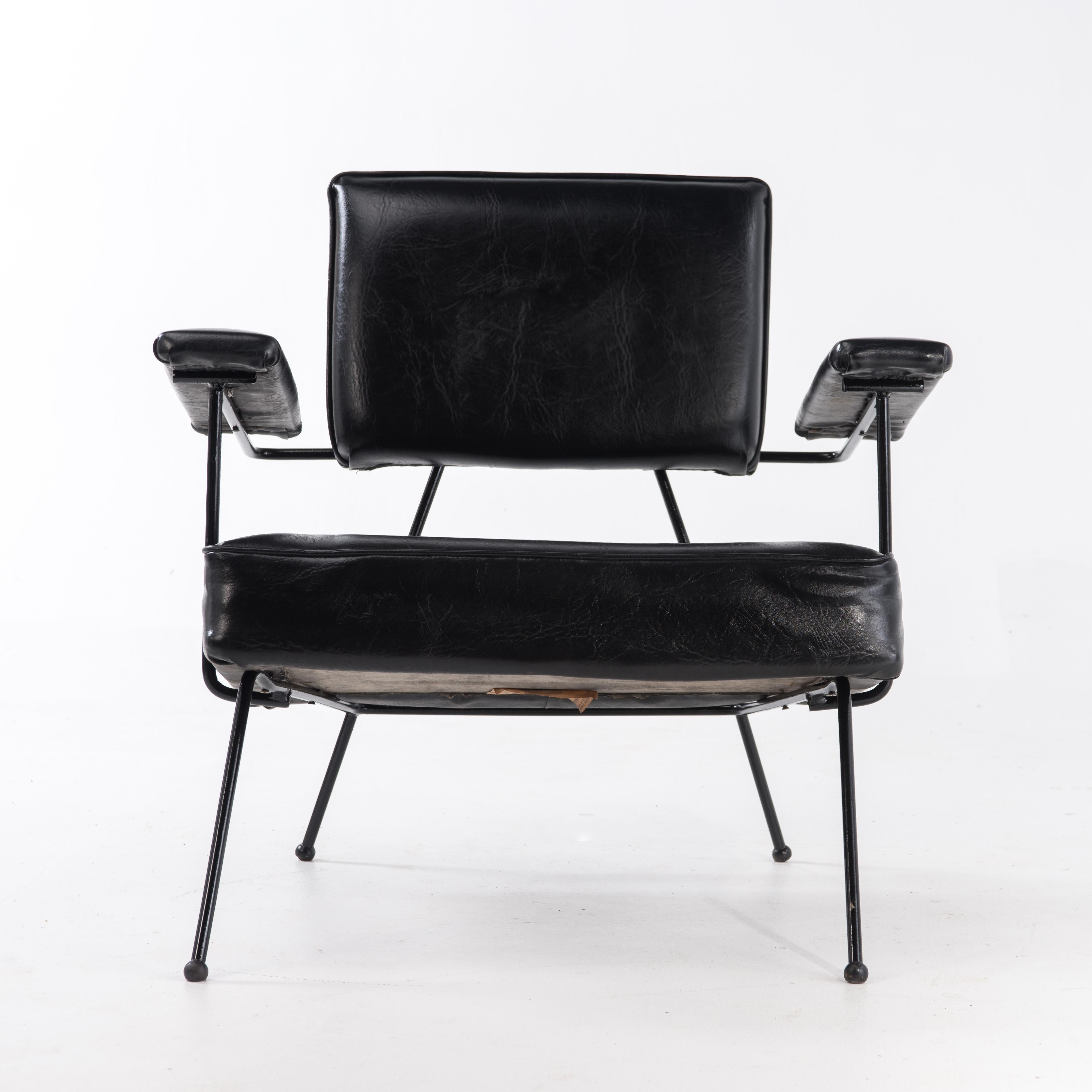 Adrian Pearsall für Craft Sessel Loungesessel, Schwarz, Mid-Century Modern (Moderne der Mitte des Jahrhunderts) im Angebot