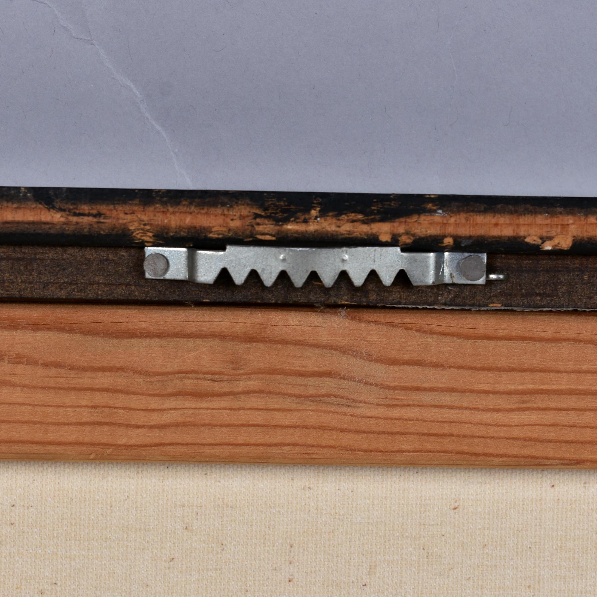 Cuadro velero náutico negro y crema moderno de mediados de siglo de R. Styles en venta 3