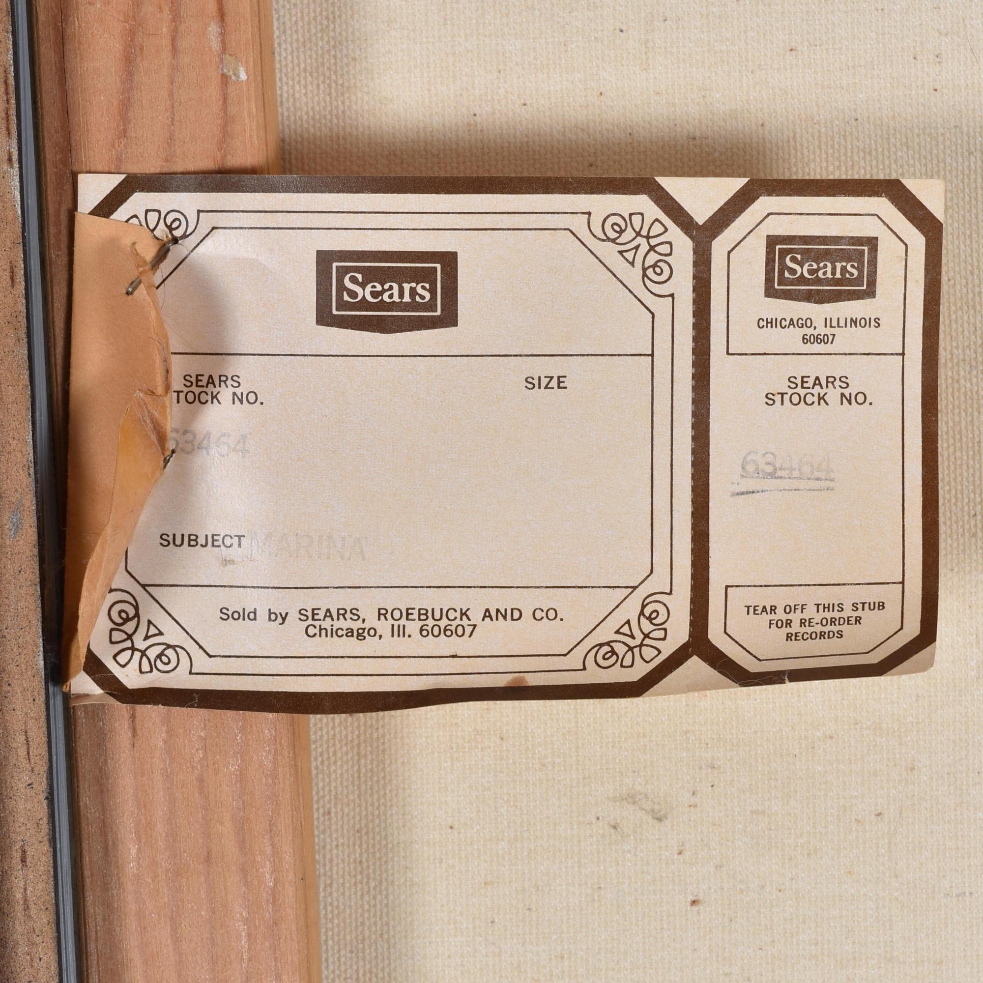 Cuadro velero náutico negro y crema moderno de mediados de siglo de R. Styles en venta 4