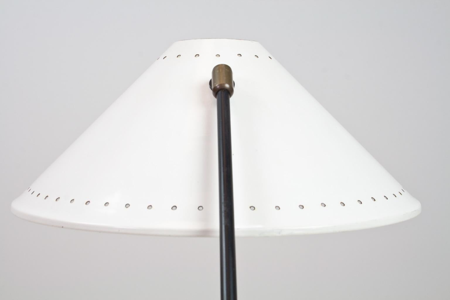 Mid-Century Modern Black and White Industrial Desk Light by Anvia, 1960s For Sale 2