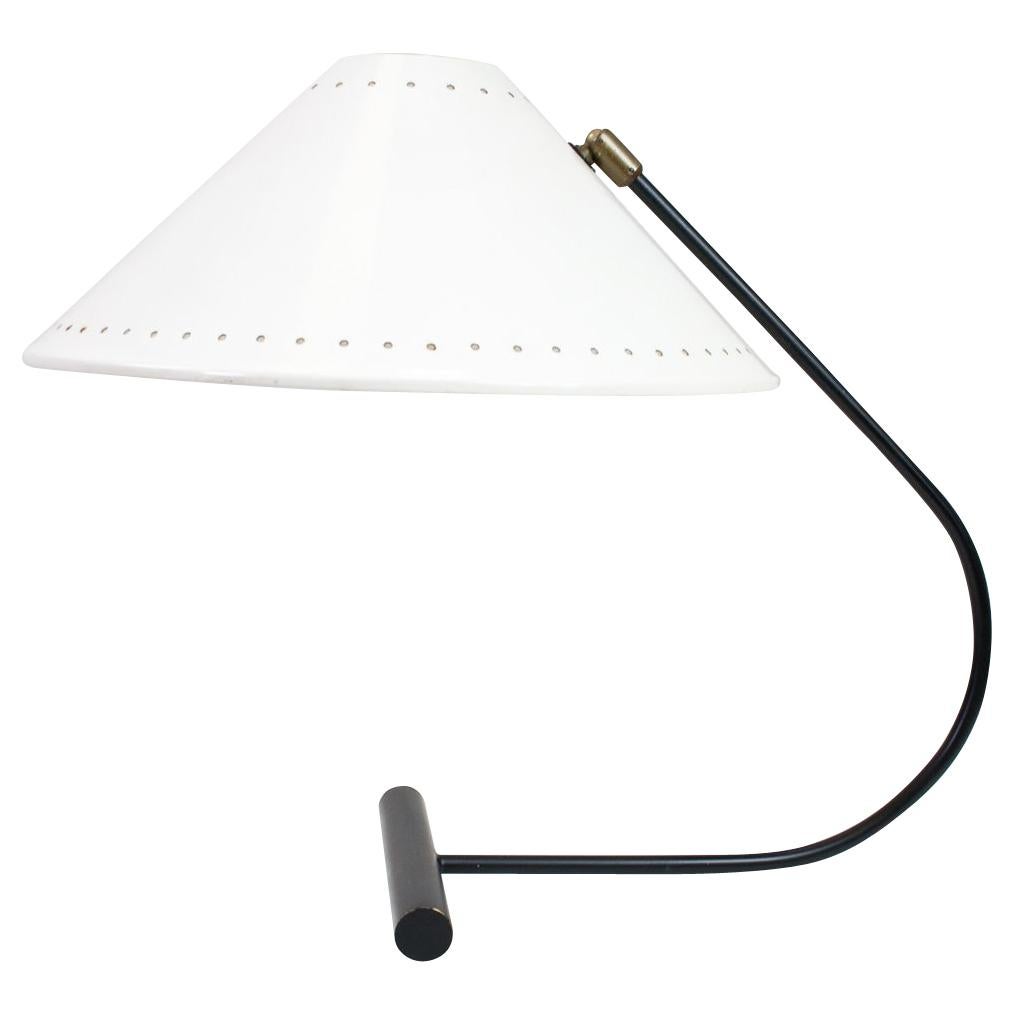 Mid-Century Modern Black and White Industrial Desk Light by Anvia, 1960s For Sale