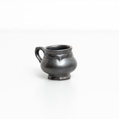 Mid Century Modern Black Ceramic Tea Set