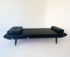 Mid-Century Modern Black Daybed Cleopatra by Dick Cordemeijer for Auping