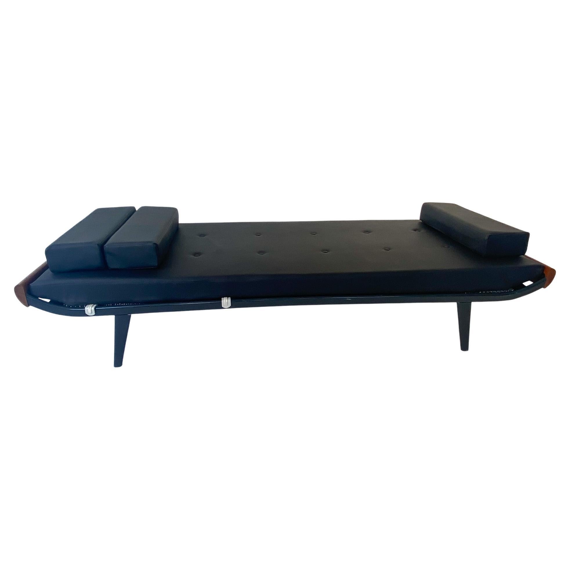 Mid-Century Modern Black Daybed Cleopatra by Dick Cordemeijer for Auping For Sale