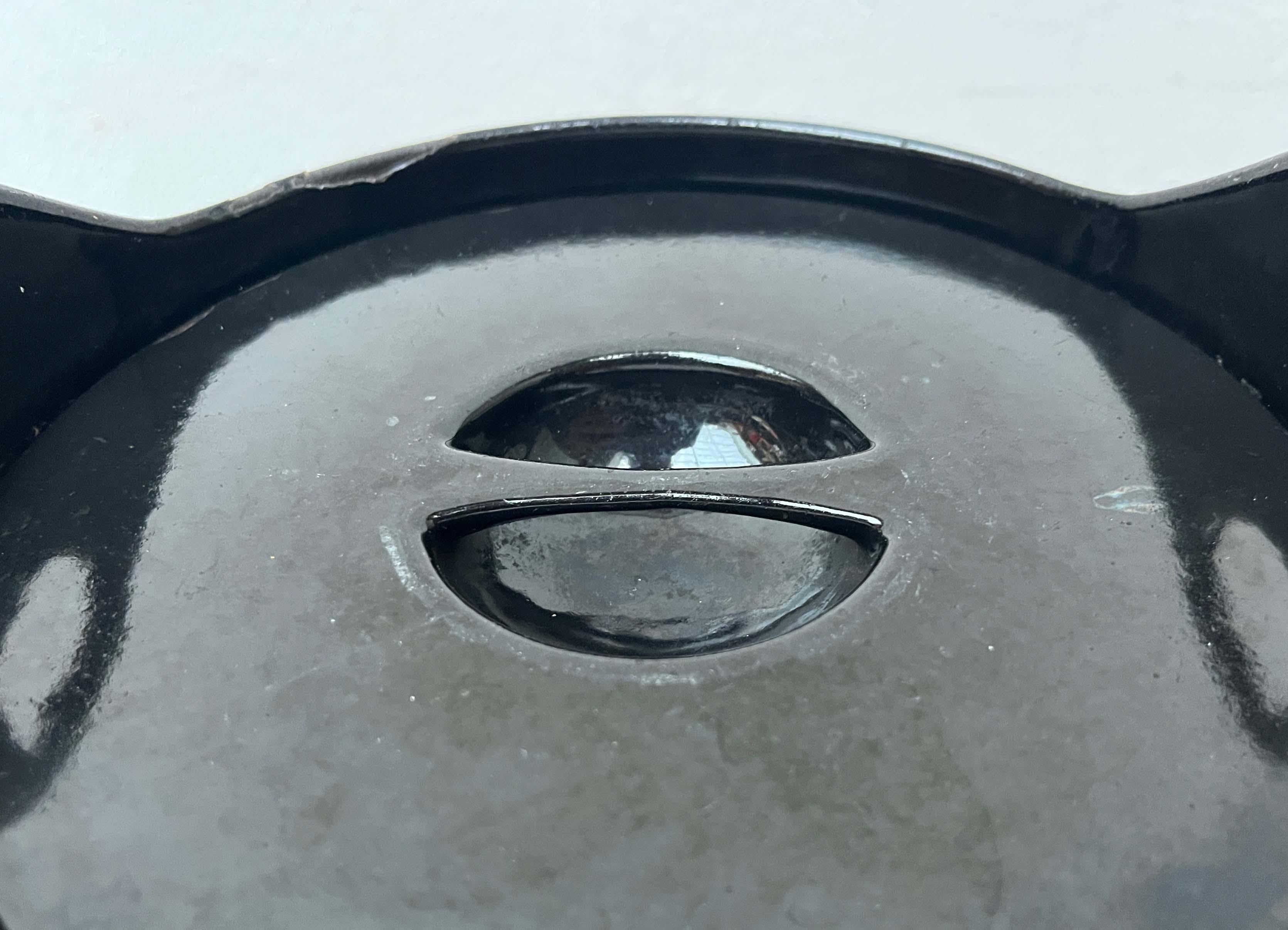 Mid-Century Modern Schwarz Emaille Topf Teak Griff Timo Sarpaneva Rosenlew Finnland im Angebot 7