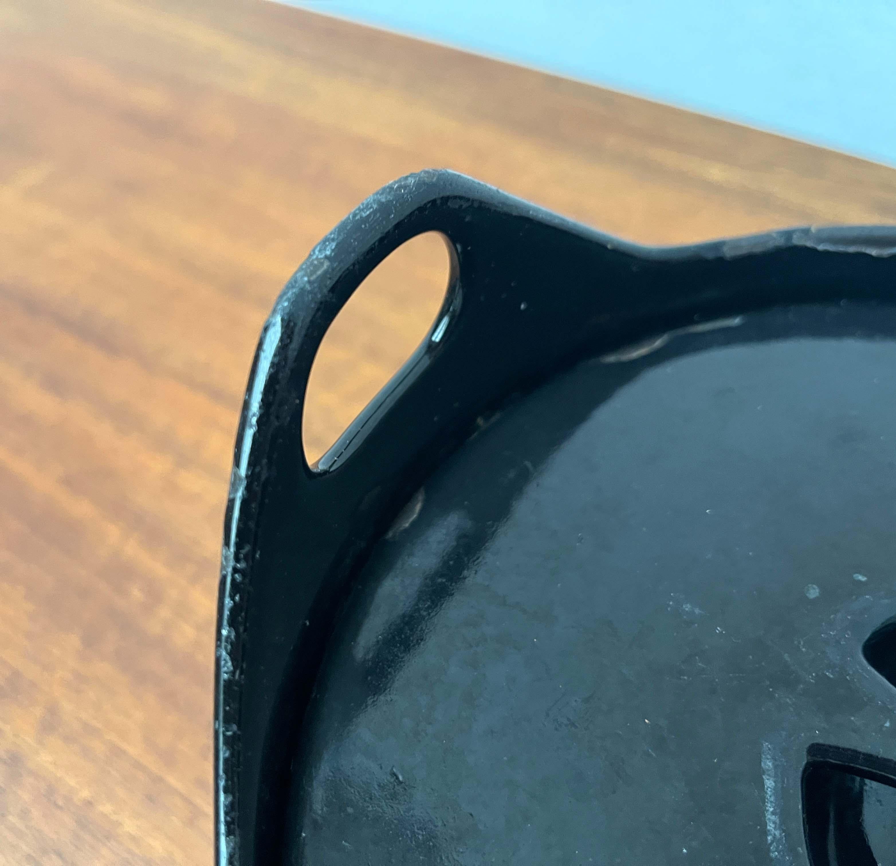 Mid-Century Modern Schwarz Emaille Topf Teak Griff Timo Sarpaneva Rosenlew Finnland im Angebot 8