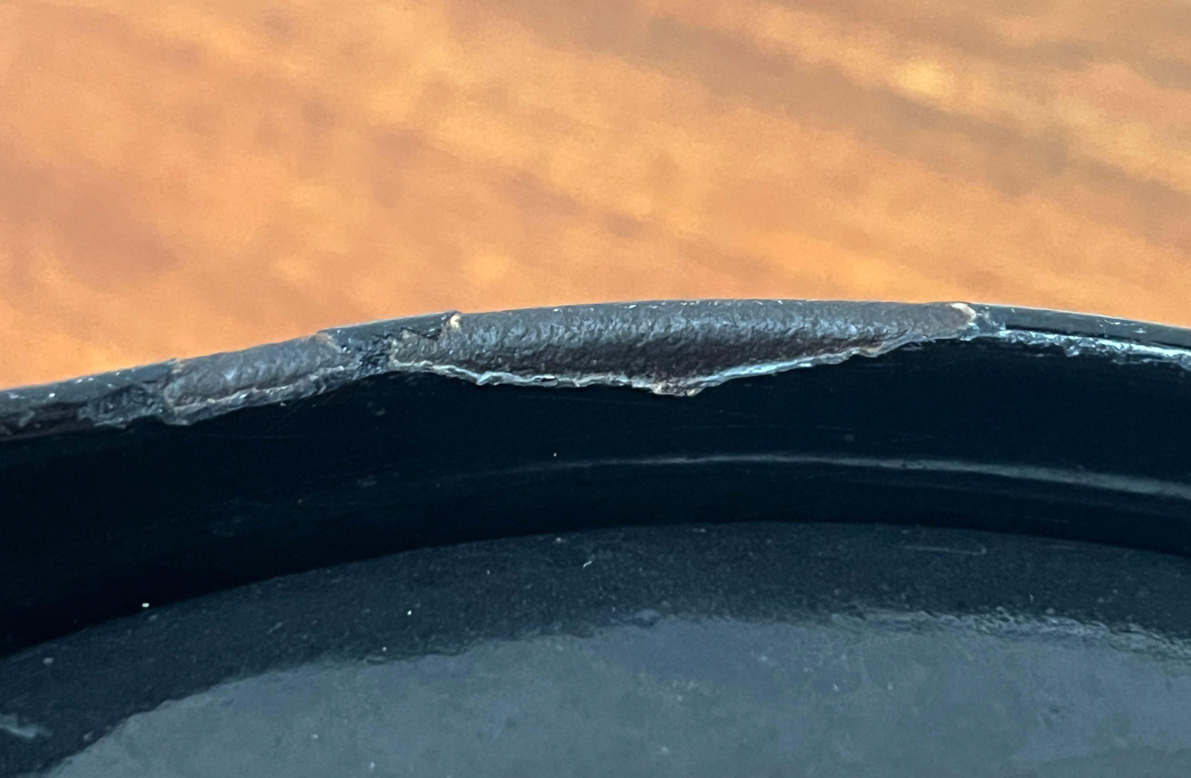 Mid-Century Modern Schwarz Emaille Topf Teak Griff Timo Sarpaneva Rosenlew Finnland im Angebot 10