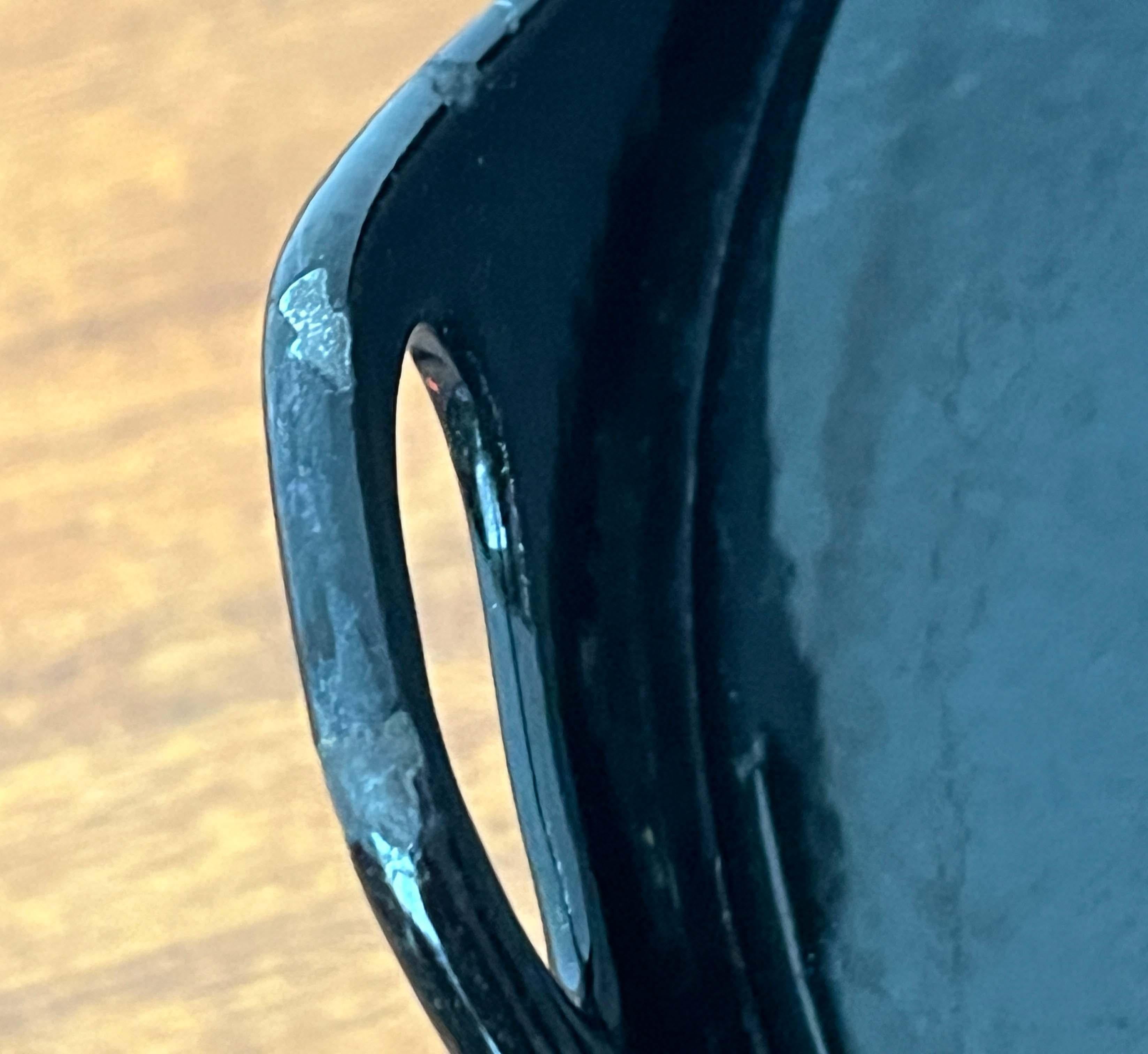 Mid-Century Modern Schwarz Emaille Topf Teak Griff Timo Sarpaneva Rosenlew Finnland im Angebot 11