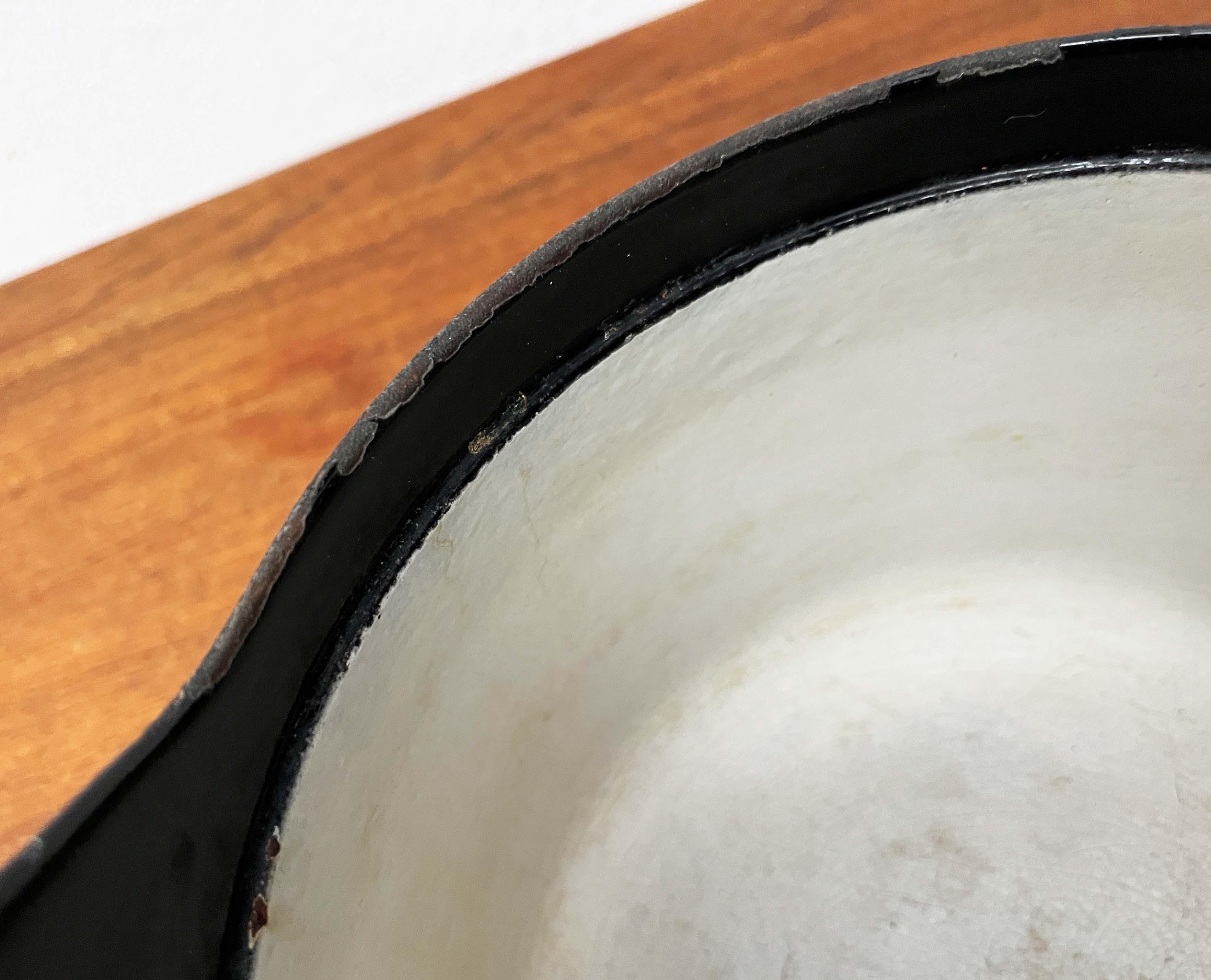 Mid-Century Modern Schwarz Emaille Topf Teak Griff Timo Sarpaneva Rosenlew Finnland im Angebot 13