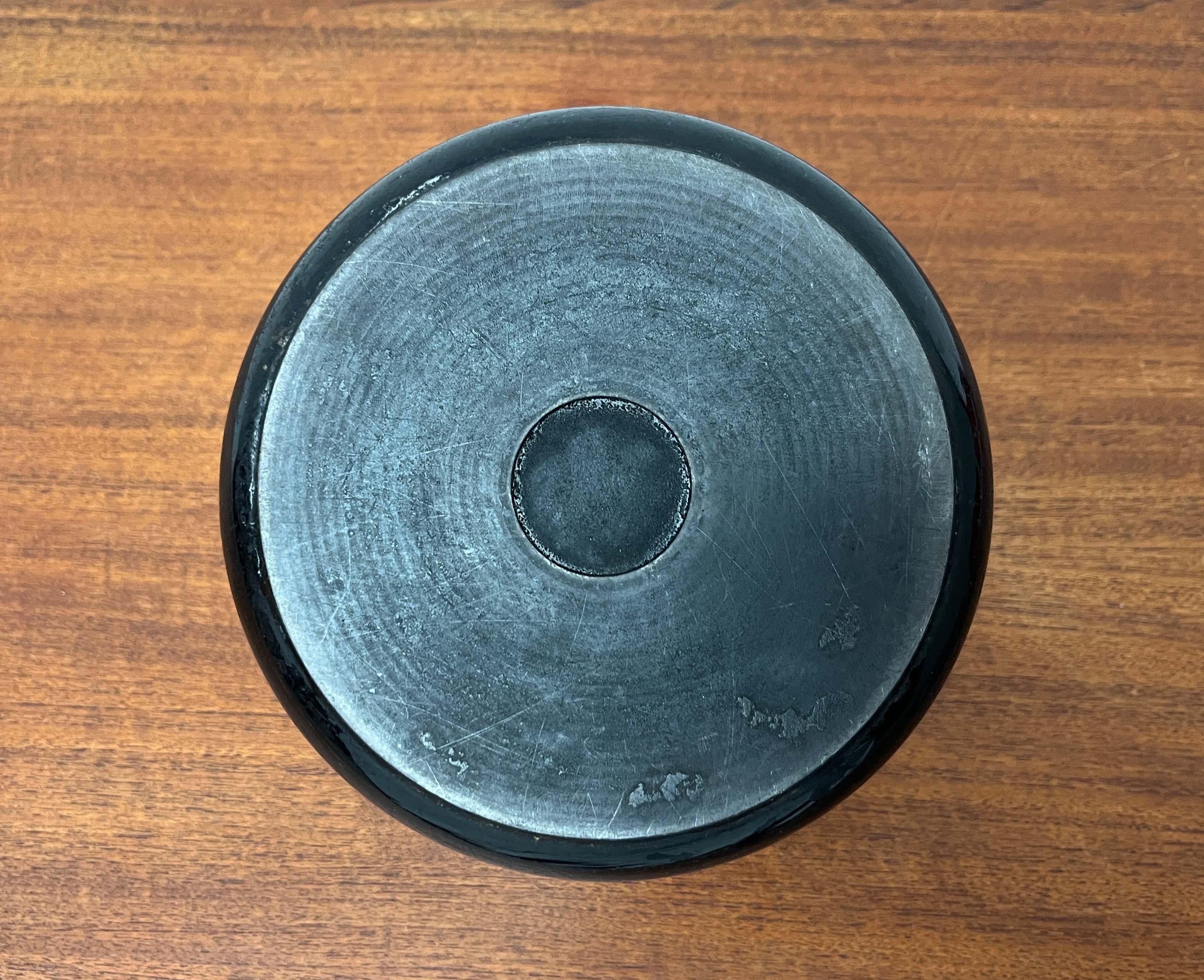 Mid-Century Modern Schwarz Emaille Topf Teak Griff Timo Sarpaneva Rosenlew Finnland im Angebot 14