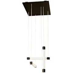 Mid-Century Modern Black Hanging Lamp after Gerrit Rietveld, circa 1960