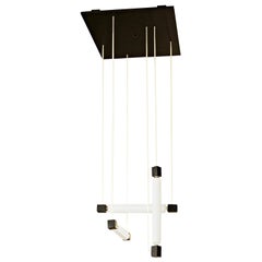 Mid-Century Modern Black Hanging Lamp after Gerrit Rietveld, circa 1960