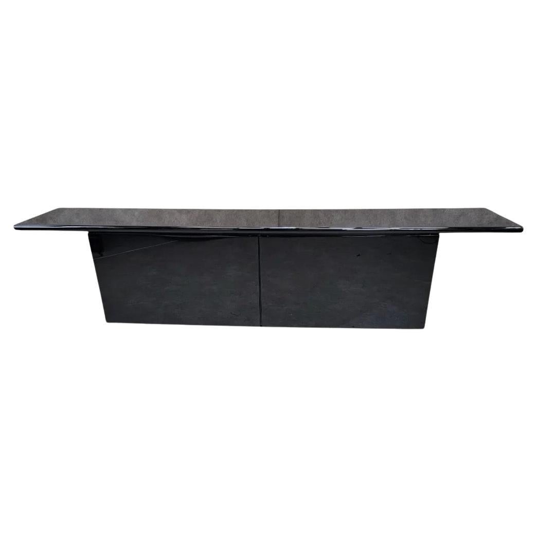 Modernes Sideboard aus schwarzem Lack aus der Mitte des Jahrhunderts von Giotto Stoppino für Acerbis