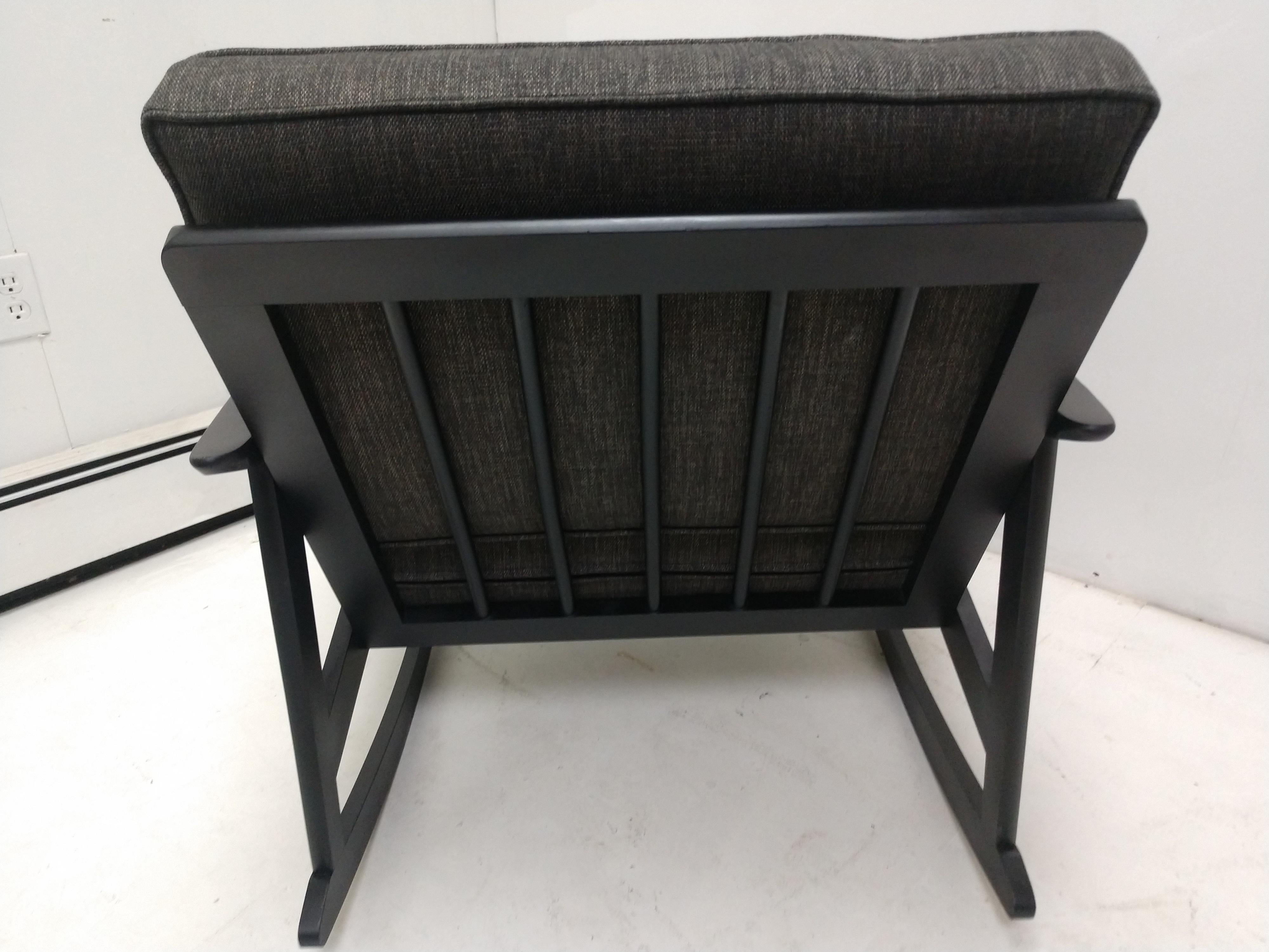 black modern rocking chair