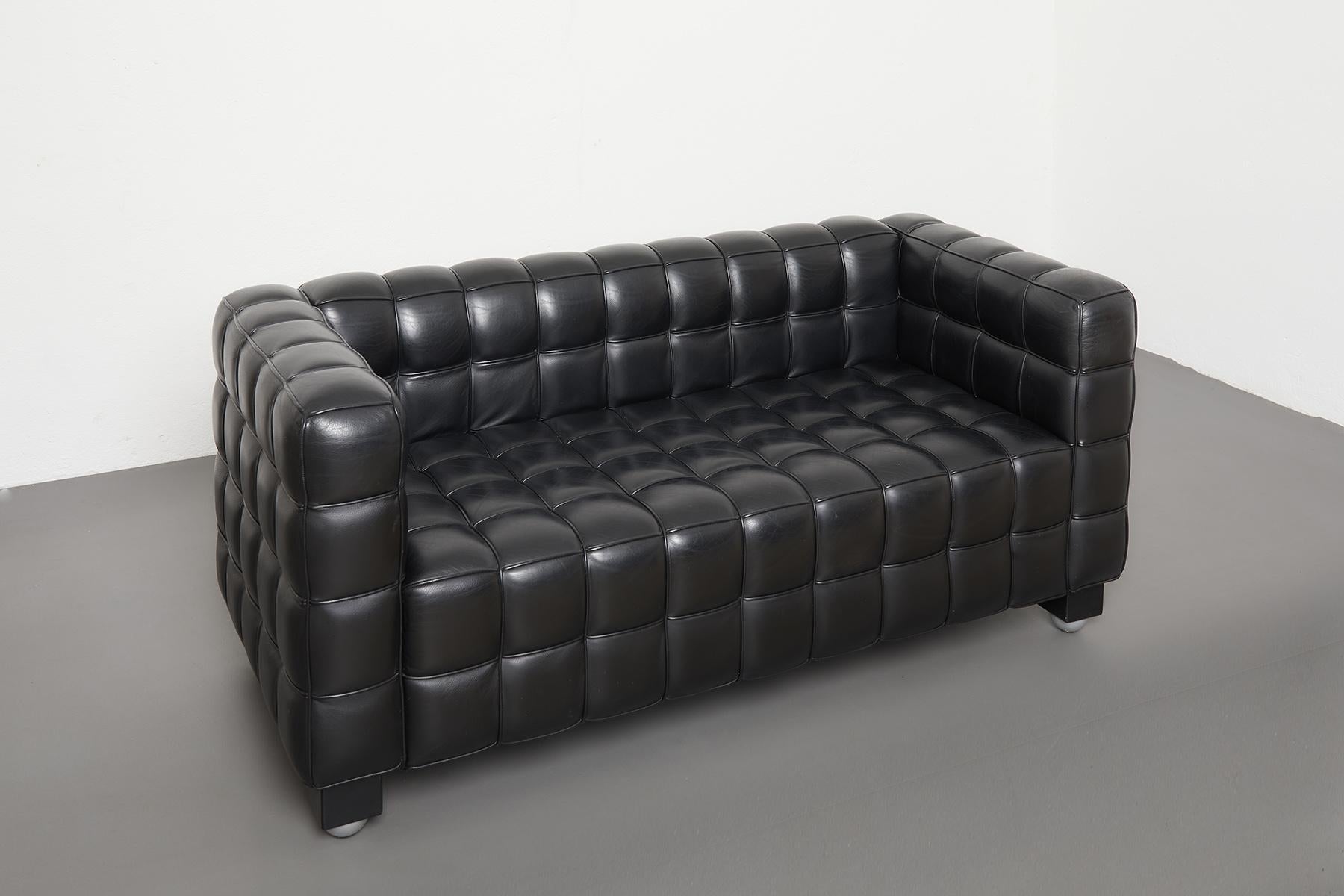 black bubble couch