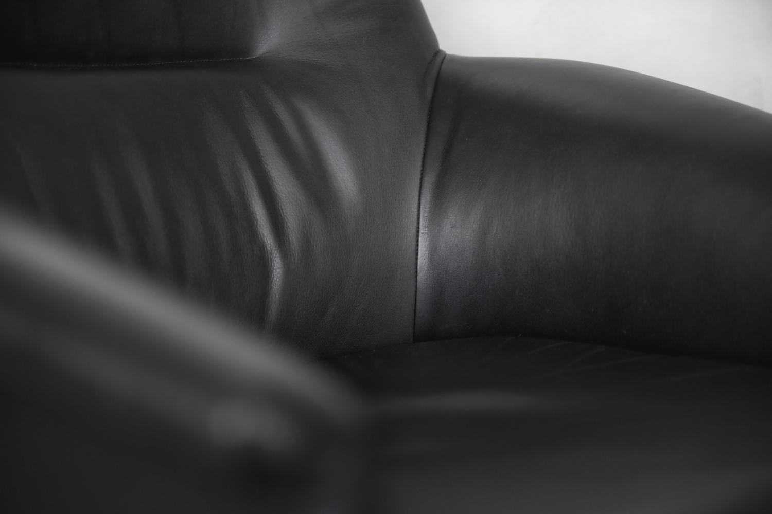 modern black swivel chair