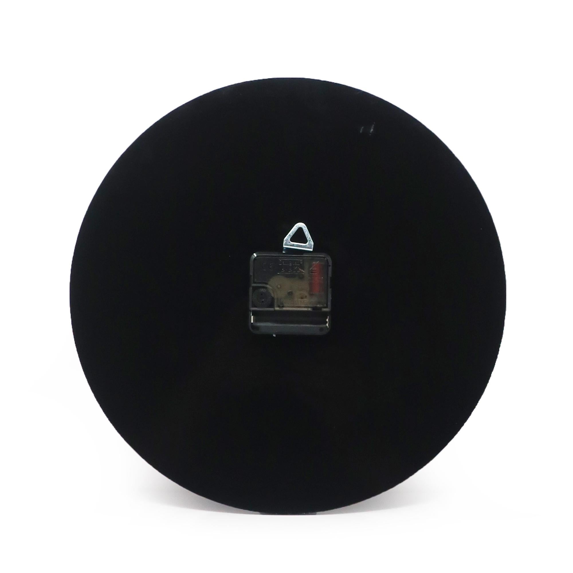 Mid-Century Modern Black Lucite Wall Clock For Sale 3