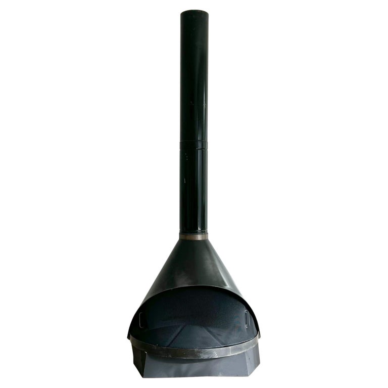 Mid Century Modern Black Preway Fireplace For Sale at 1stDibs